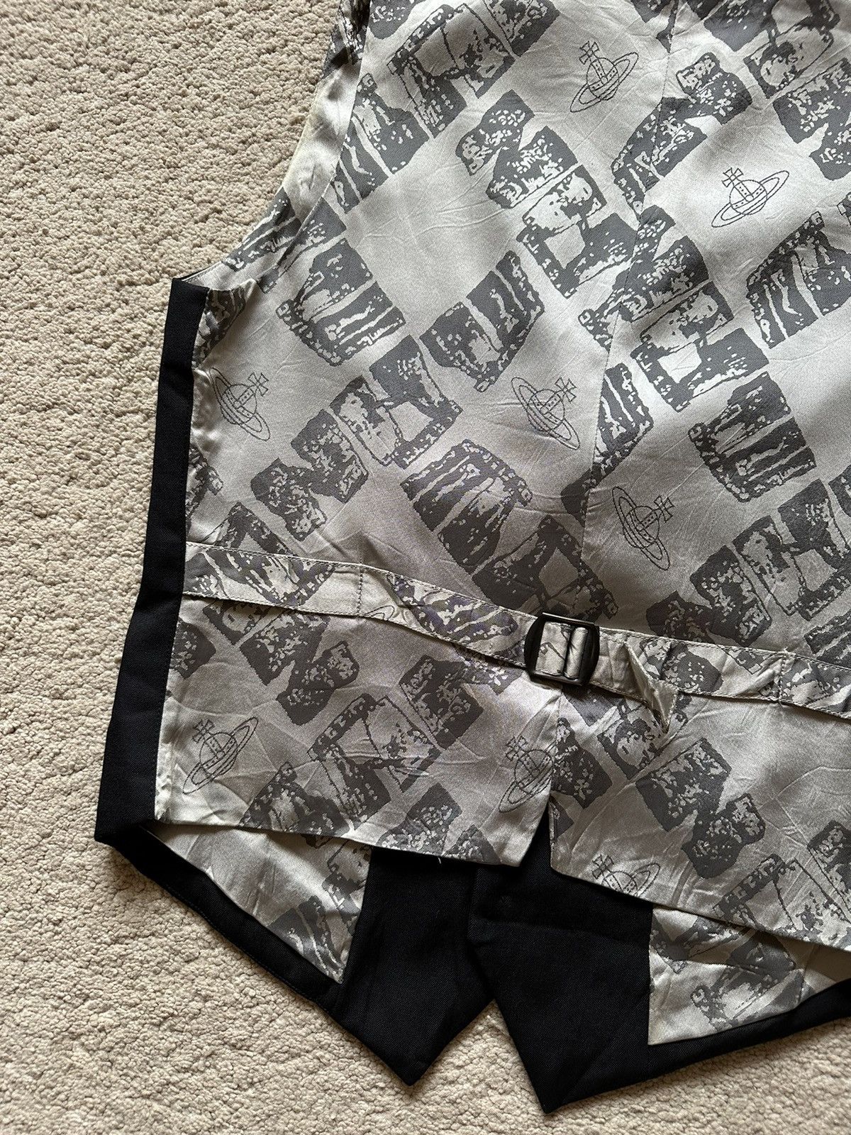 Vivienne Westwood 2000s Vivienne Westwood Man Back Print Orb Logo Vest Size US S / EU 44-46 / 1 - 7 Thumbnail