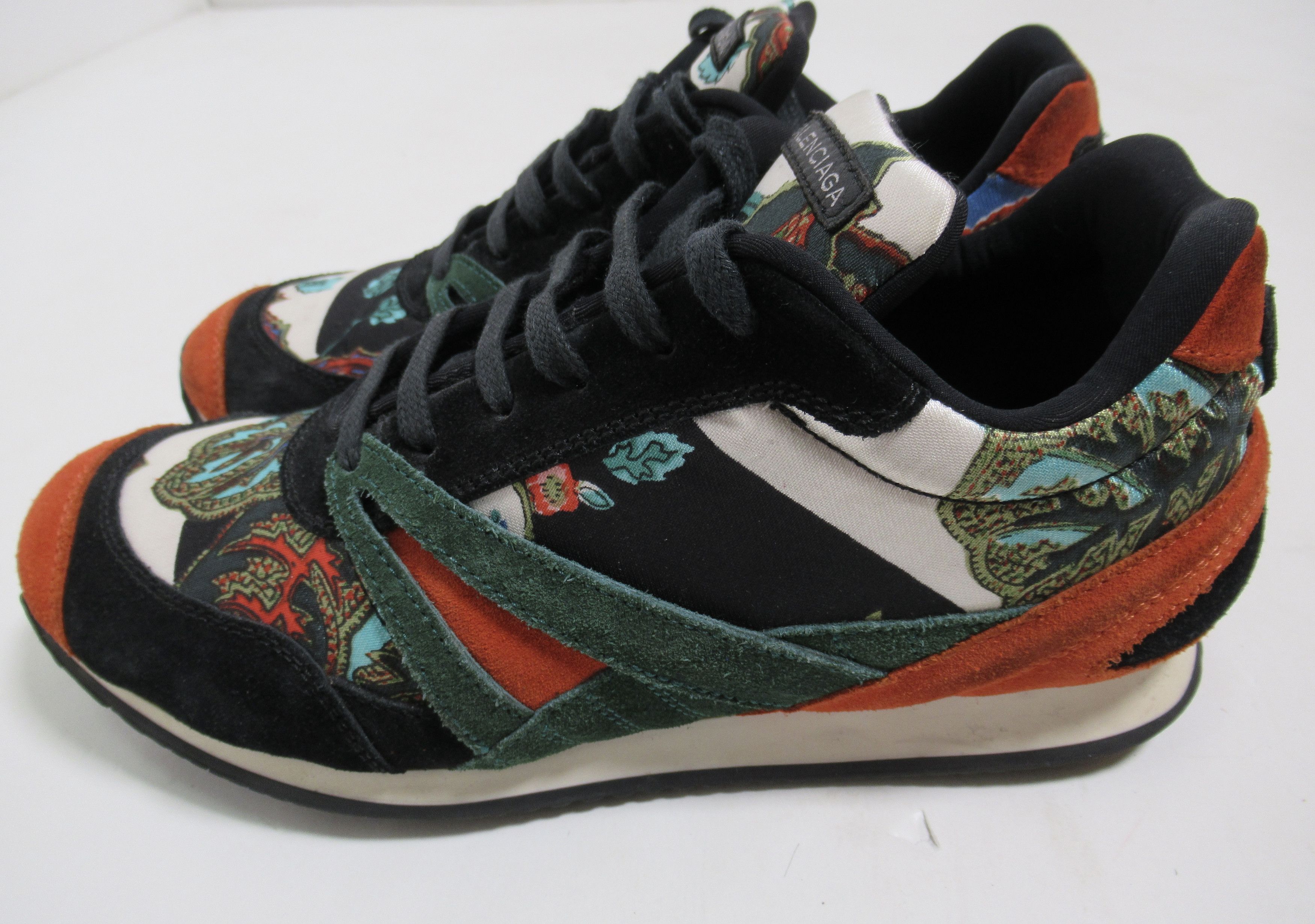 Balenciaga Balenciaga Women's Multicolor Fabric Suede Leather Sneaker Size US 8.5 / IT 38.5 - 6 Thumbnail