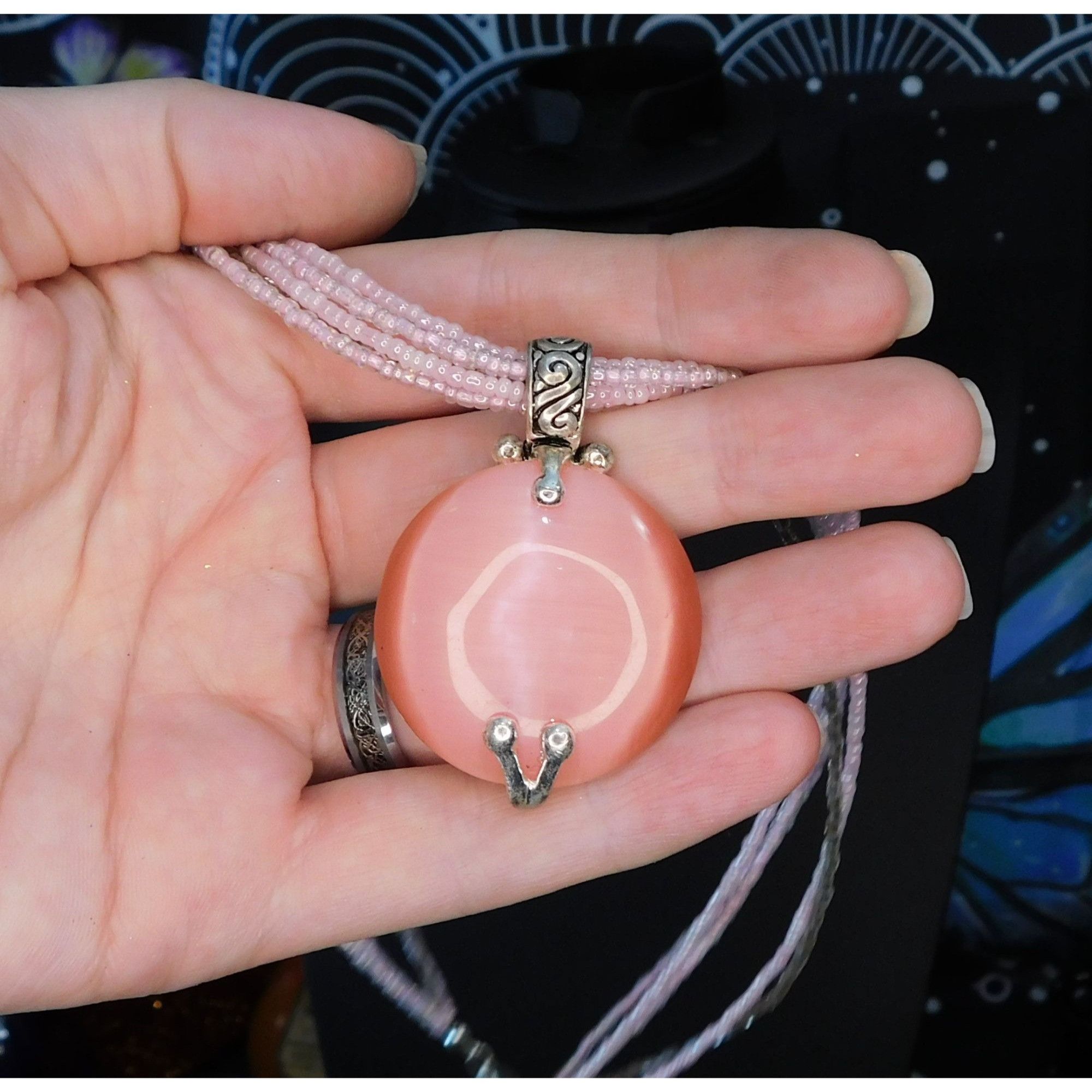 Other Premier Designs Pink Cat Eye Pendant Necklace Size ONE SIZE - 5 Thumbnail