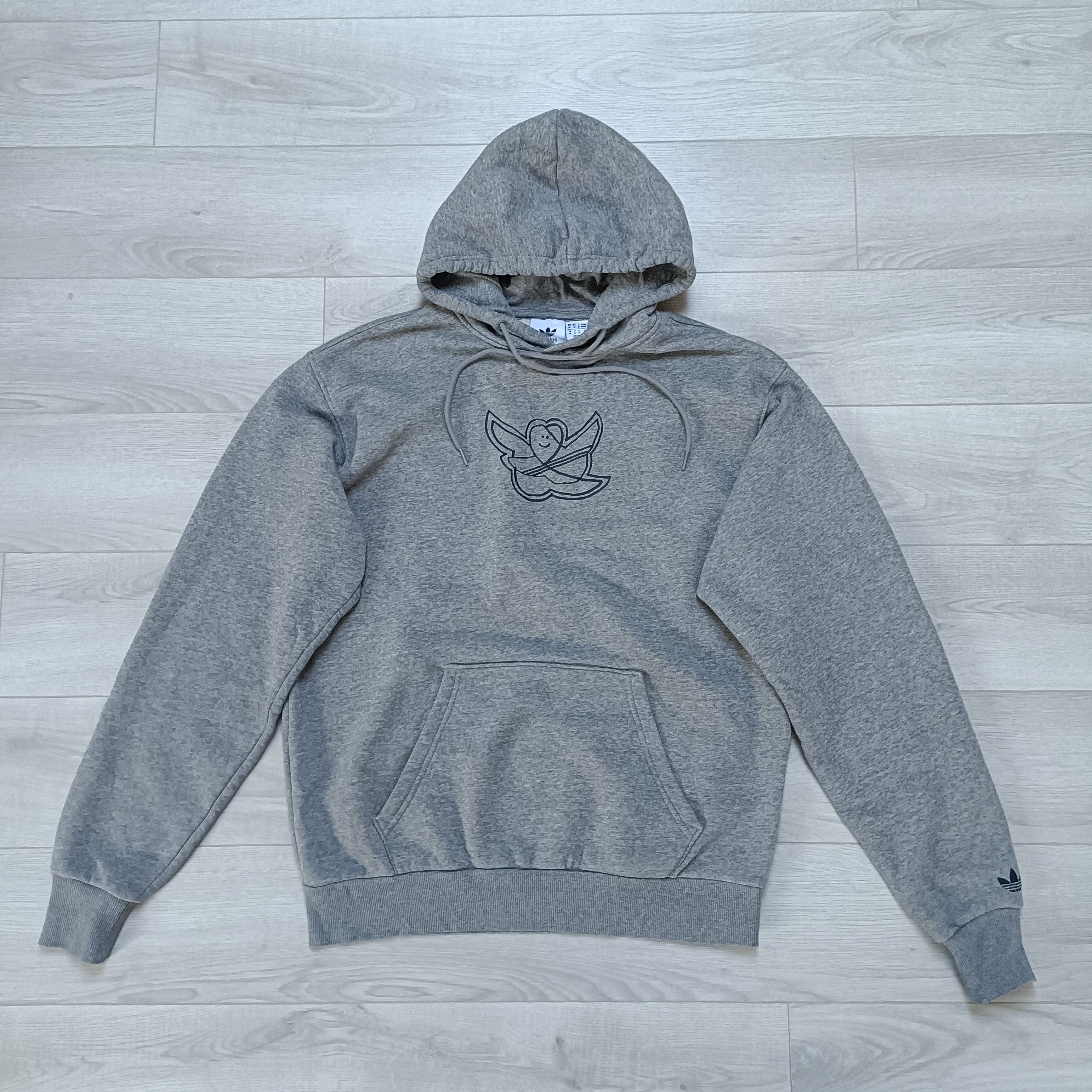 Adidas Shmoo Men's Gray Cotton Hoodie ! Size US M / EU 48-50 / 2 - 2 Thumbnail