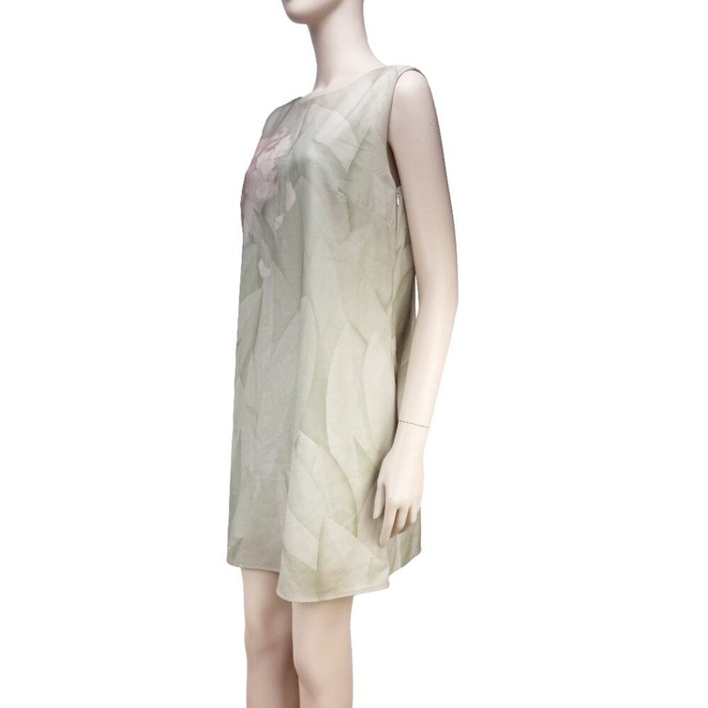 Other LE GALERISTE Pastel Art Shift Green Mini Summer Dress sz M Size L / US 10 / IT 46 - 3 Thumbnail
