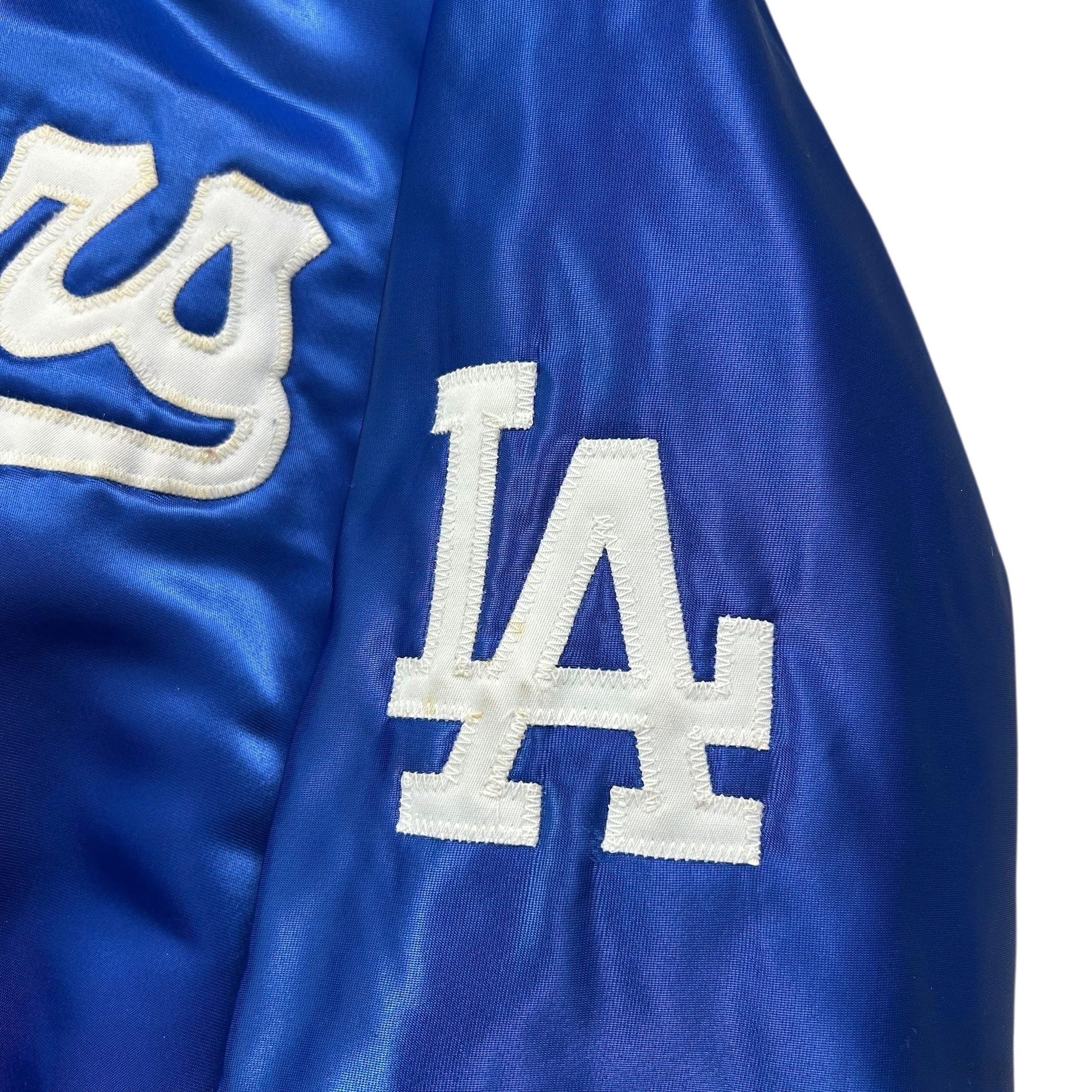 MLB VTG 90s LOS ANGELES DODGERS PIAZZA 31 DELONG SATIN JACKET Size US L / EU 52-54 / 3 - 5 Thumbnail
