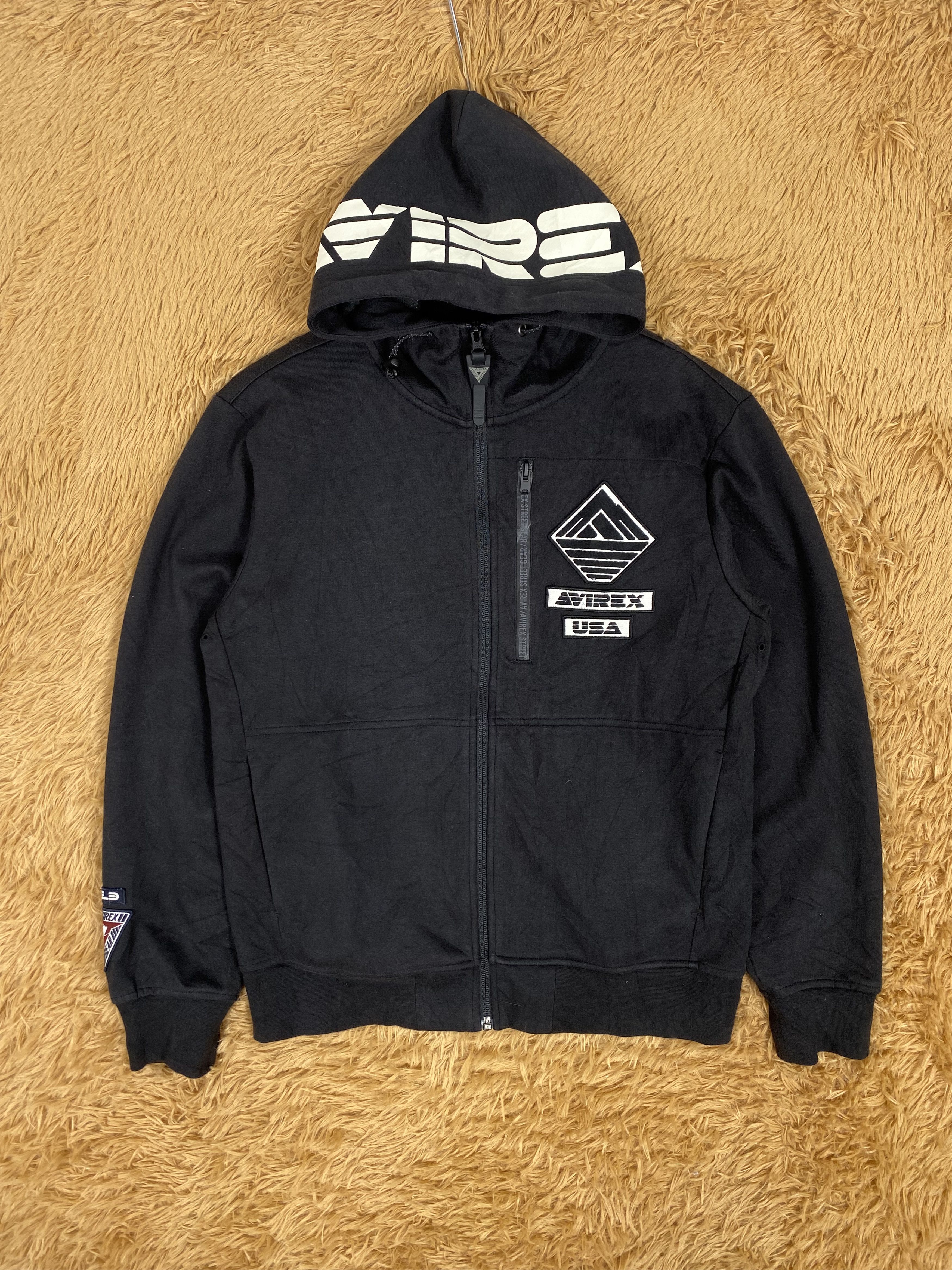 Avirex Vintage Avirex Big Logo on Hoodie Sweaters PS0161 Size US M / EU 48-50 / 2 - 1 Thumbnail