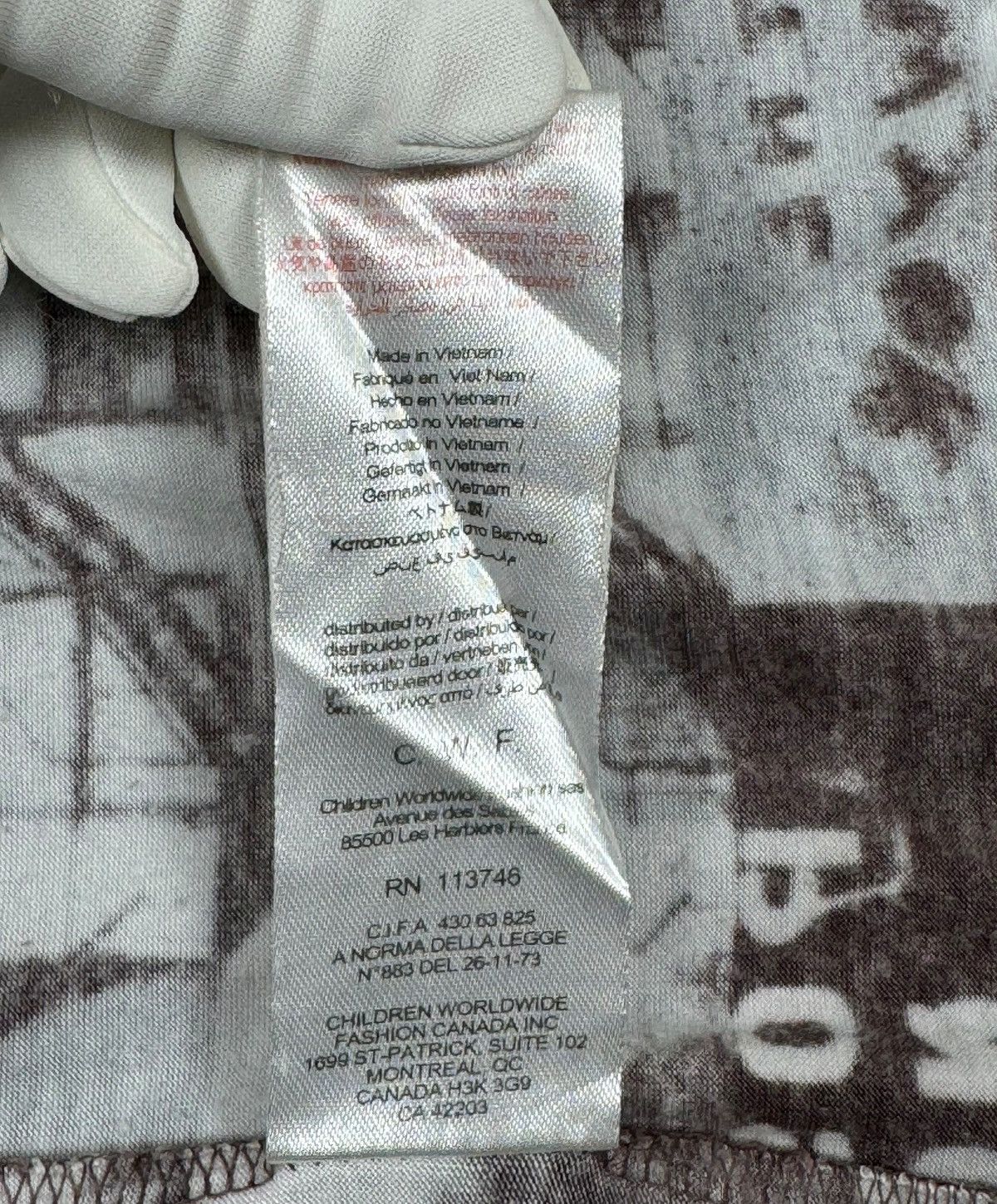DKNY DKNY Newspaper Printed Stretch Blouse size 10 Size S / US 4 / IT 40 - 14 Thumbnail