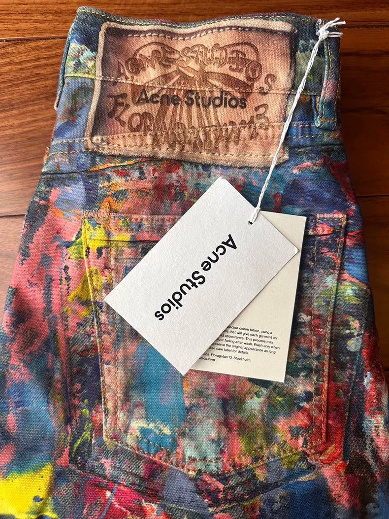 Acne Studios acne studios size：32Colored oil painting jeans 2506-Nextarr Size 22" - 6 Thumbnail