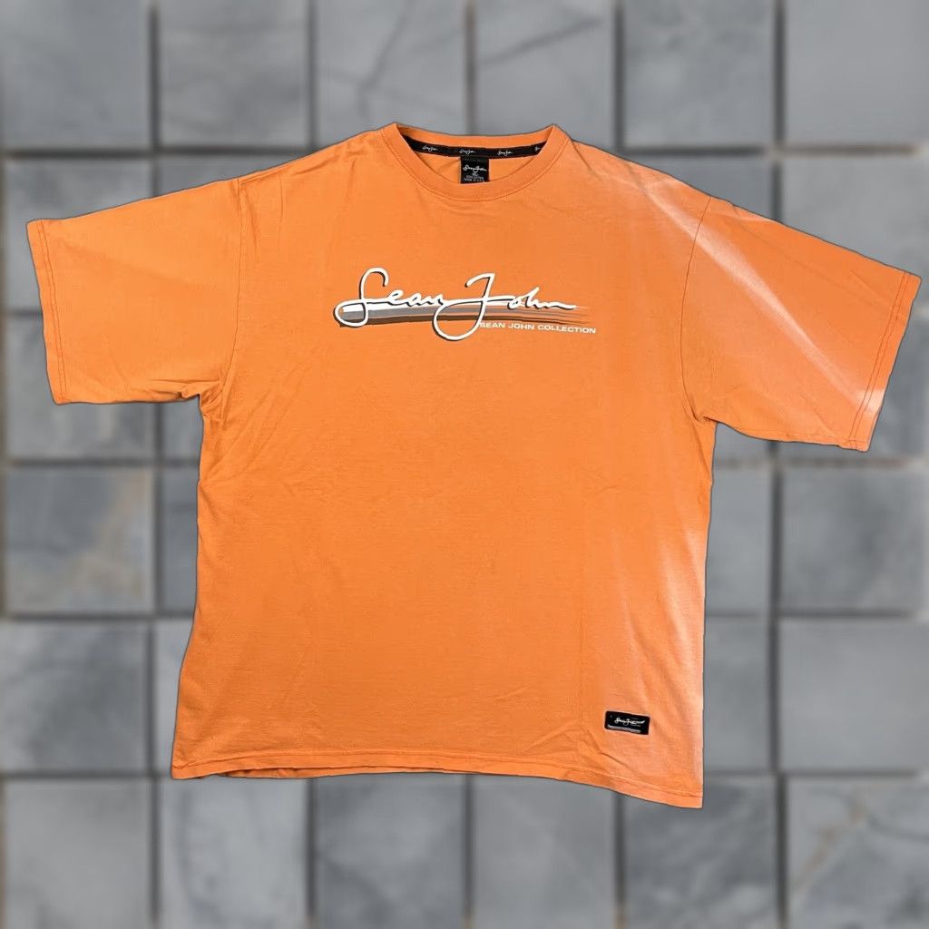 Sean John VINTAGE Sean John TShirt Adult XL Orange Hip Hop Streetwear Men’s Spell Out USA* Size US XL / EU 56 / 4 - 1 Thumbnail