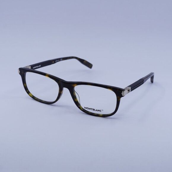 Montblanc Montblanc MB0036O 003 Eyeglasses Havana 54mm Rectangle Frame Size ONE SIZE - 1 Thumbnail