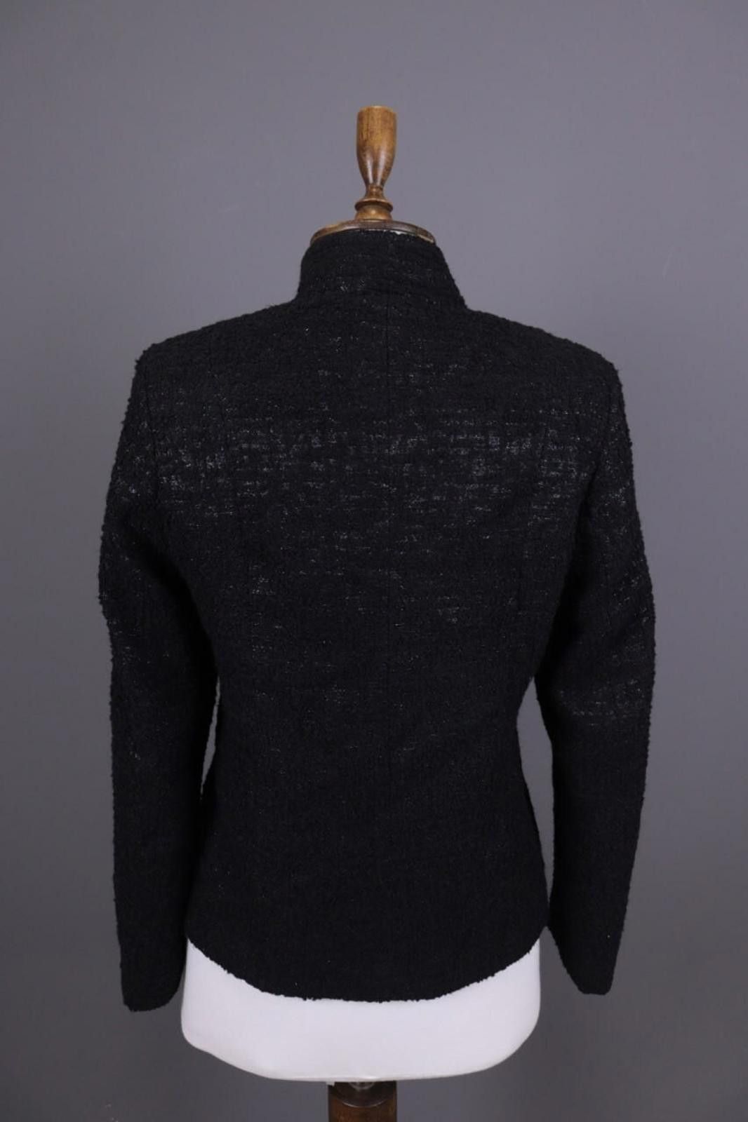 Designer Max Mara Black Baby Camelhair Business Blazer Jacket Size M / US 6-8 / IT 42-44 - 9 Thumbnail