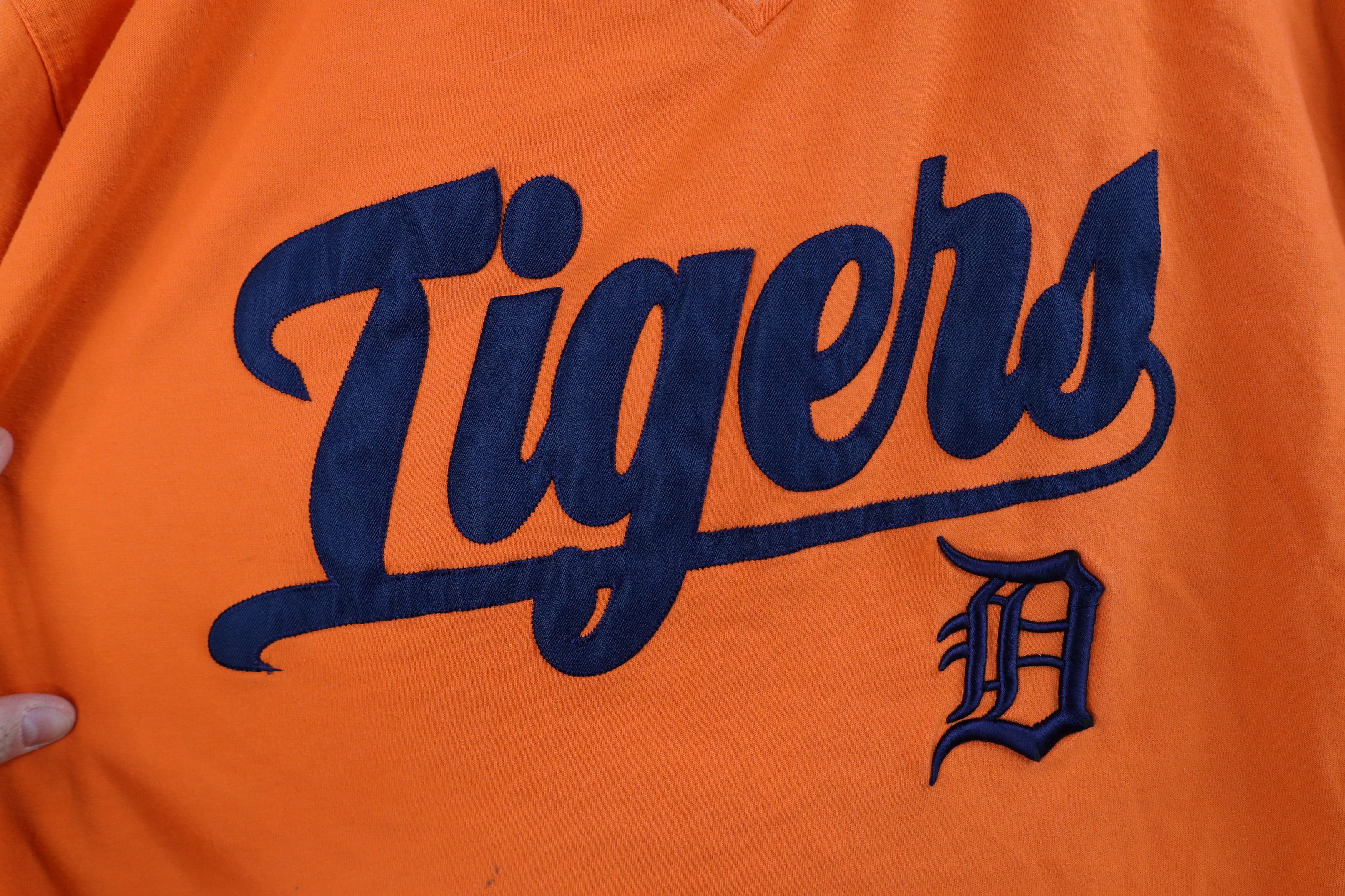 Vintage Vintage 90s English D Script Detroit Tigers Baseball T-Shirt Size US L / EU 52-54 / 3 - 5 Thumbnail