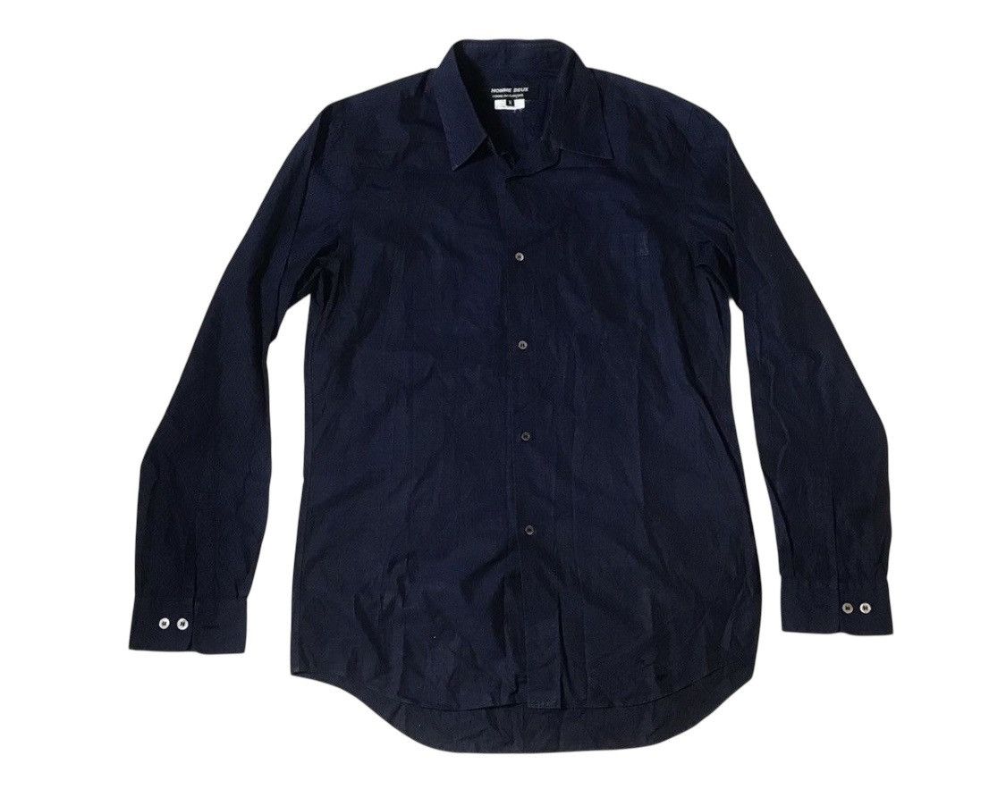 Comme des Garcons Cdg homme deux AD2010 navy button up Size US M / EU 48-50 / 2 - 1 Thumbnail
