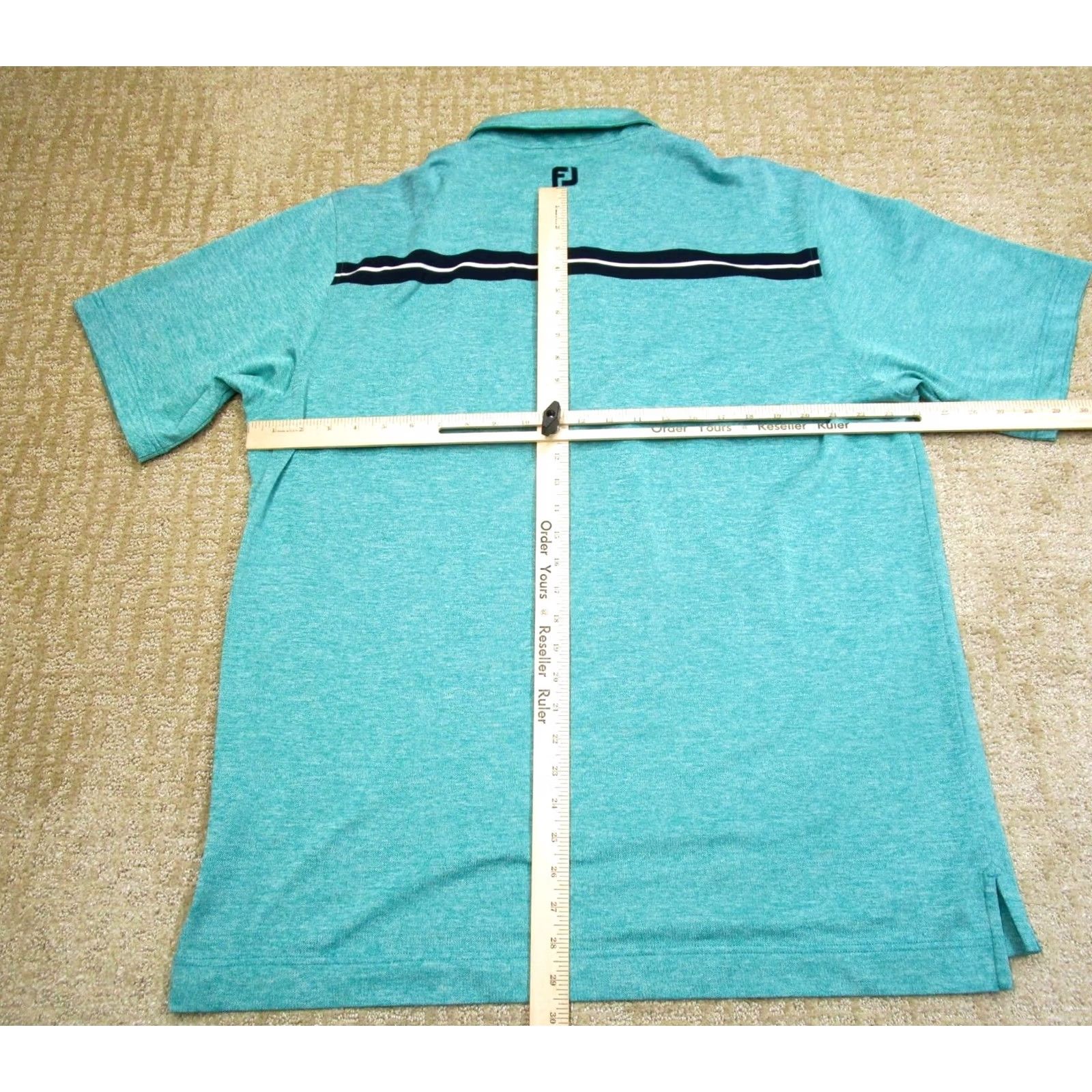 Footjoy FootJoy Polo Shirt Men XL Green Stripe Polo Short Sleeve Logo Golf Sports Casual Shirt Mens Size US XL / EU 56 / 4 - 4 Thumbnail
