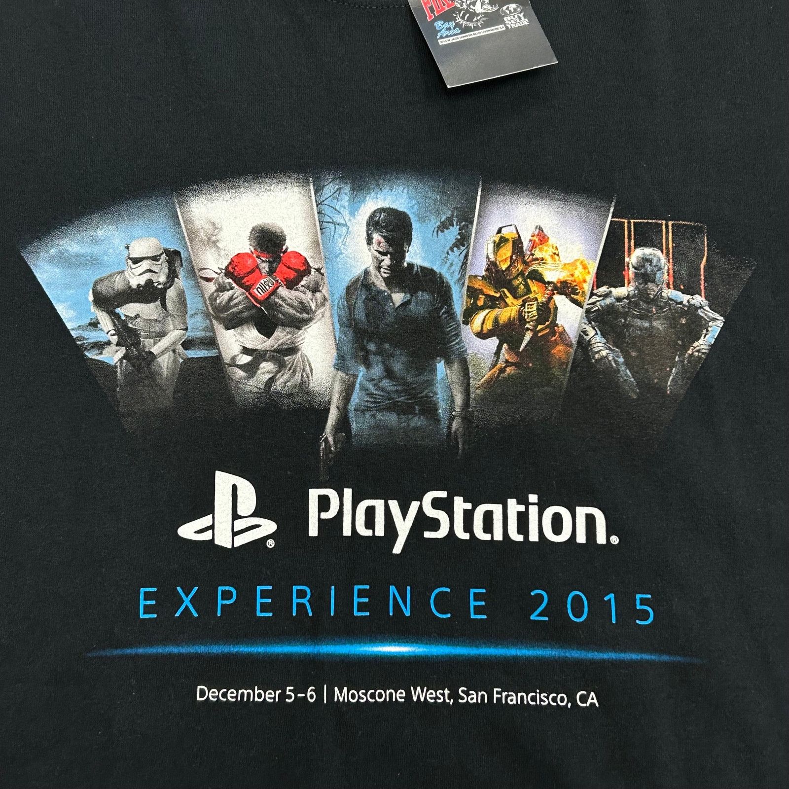 Playstation Vintage Playstation Game Experience 2015 Black Tee Shirt XL Size US XL / EU 56 / 4 - 2 Thumbnail