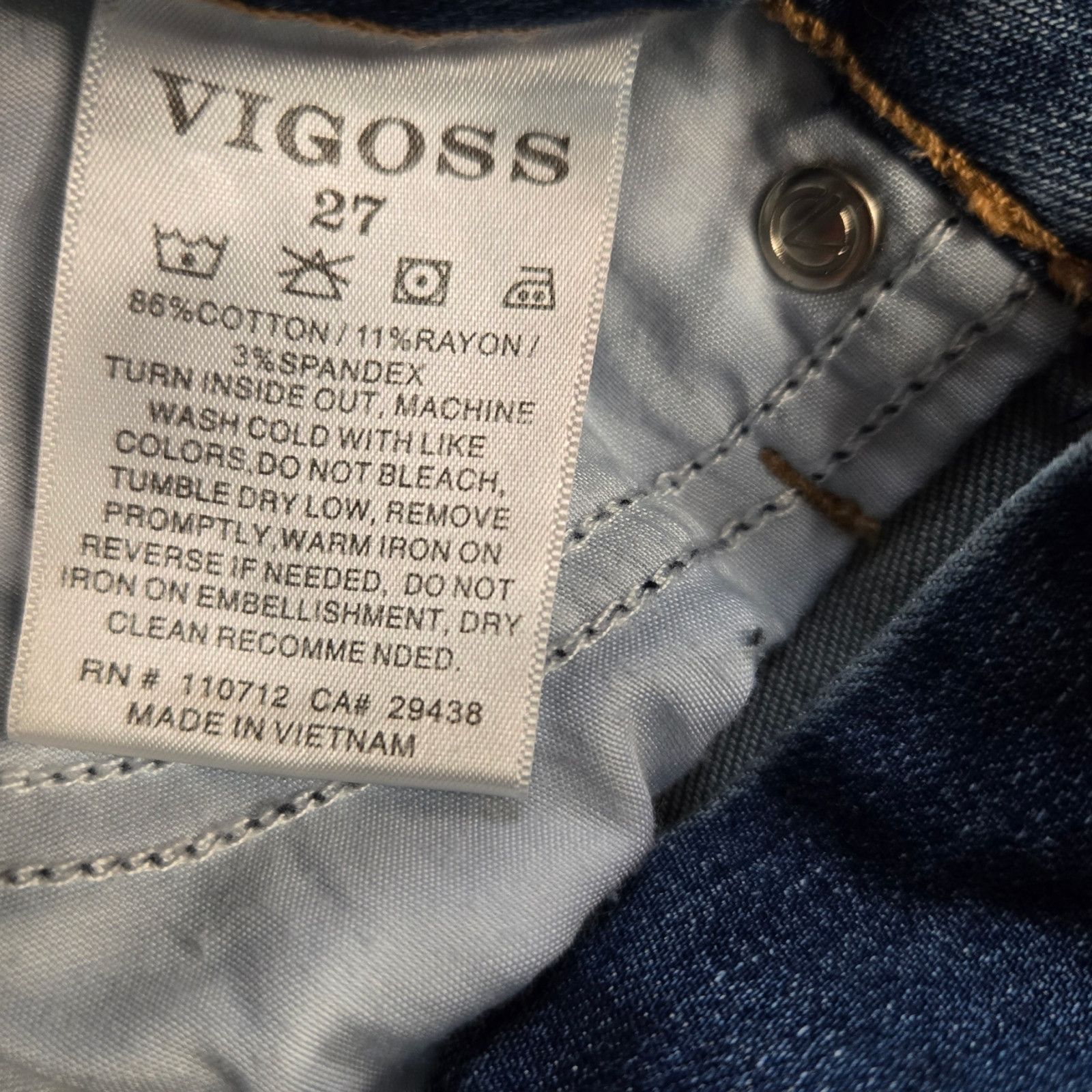 Other Vigoss Medium Wash Distressed Tomboy Skinny Jeans Size 27 Size 27" / US 4 / IT 40 - 5 Thumbnail