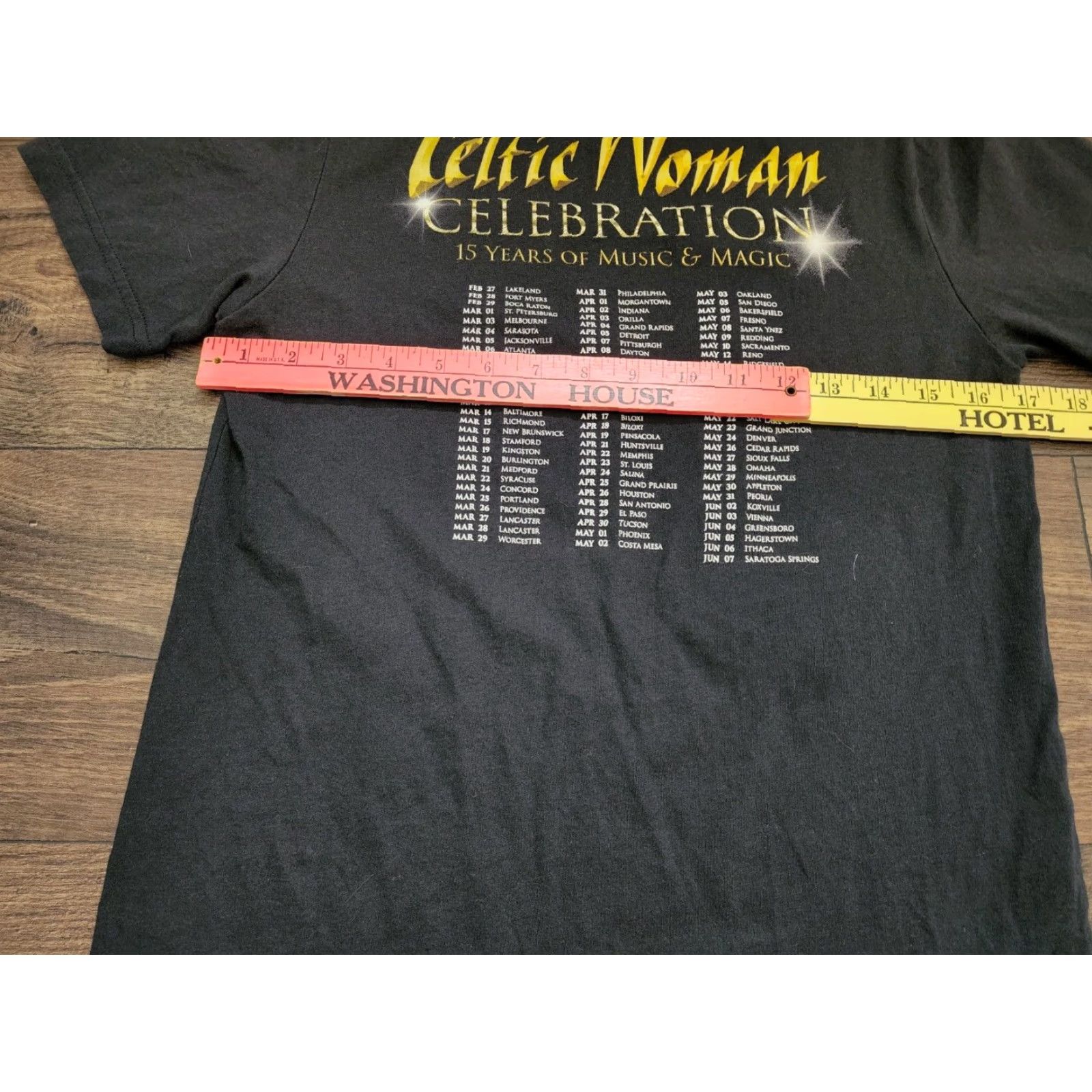 Gildan Celtic Woman 2015 15th Anniversary Concert Tour T-Shirt Adult S Black Double-Sided Gildan Music Unisex Size S / US 4 / IT 40 - 4 Thumbnail