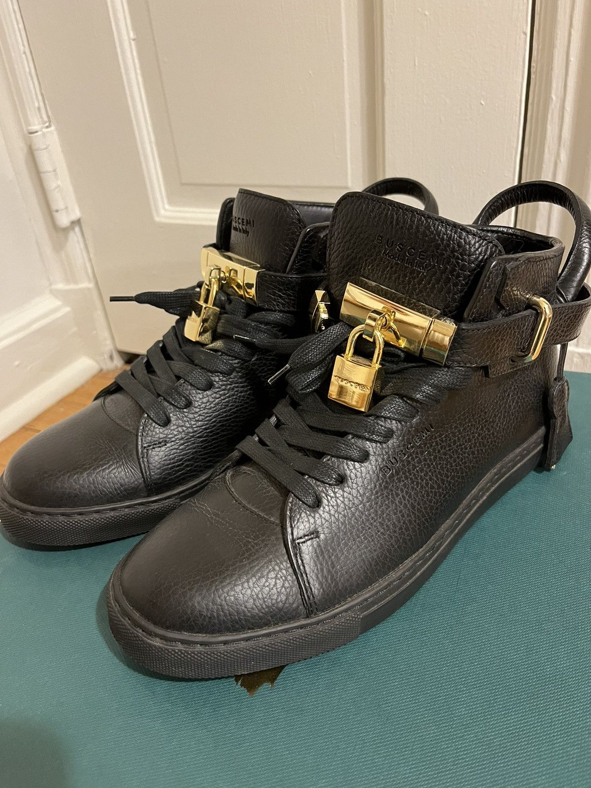 image of Buscemi Men Sneakers 40 Authentic-With Original Box 7 Black in Blacks