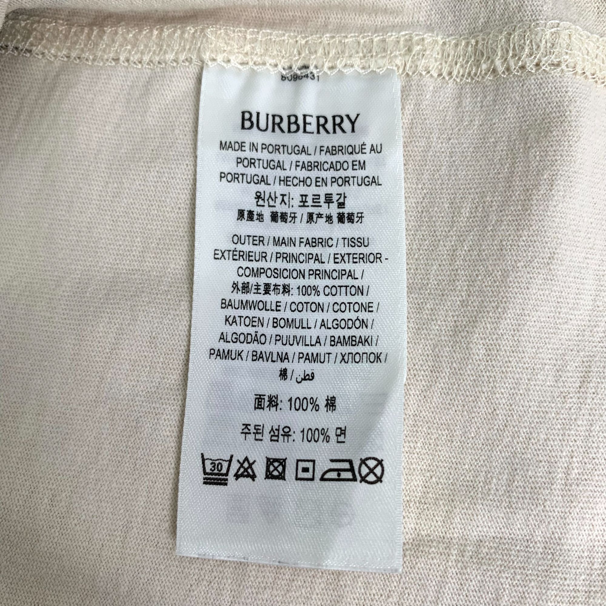 Burberry Burberry Beige Swan Print Cotton Long Sleeve T-Shirt M Size M / US 6-8 / IT 42-44 - 3 Thumbnail