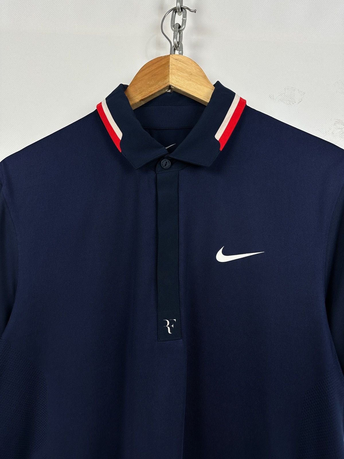 Nike Nike Roger Federer RF 2012 Open NYC Tennis Polo Shirt Size US M / EU 48-50 / 2 - 8 Thumbnail