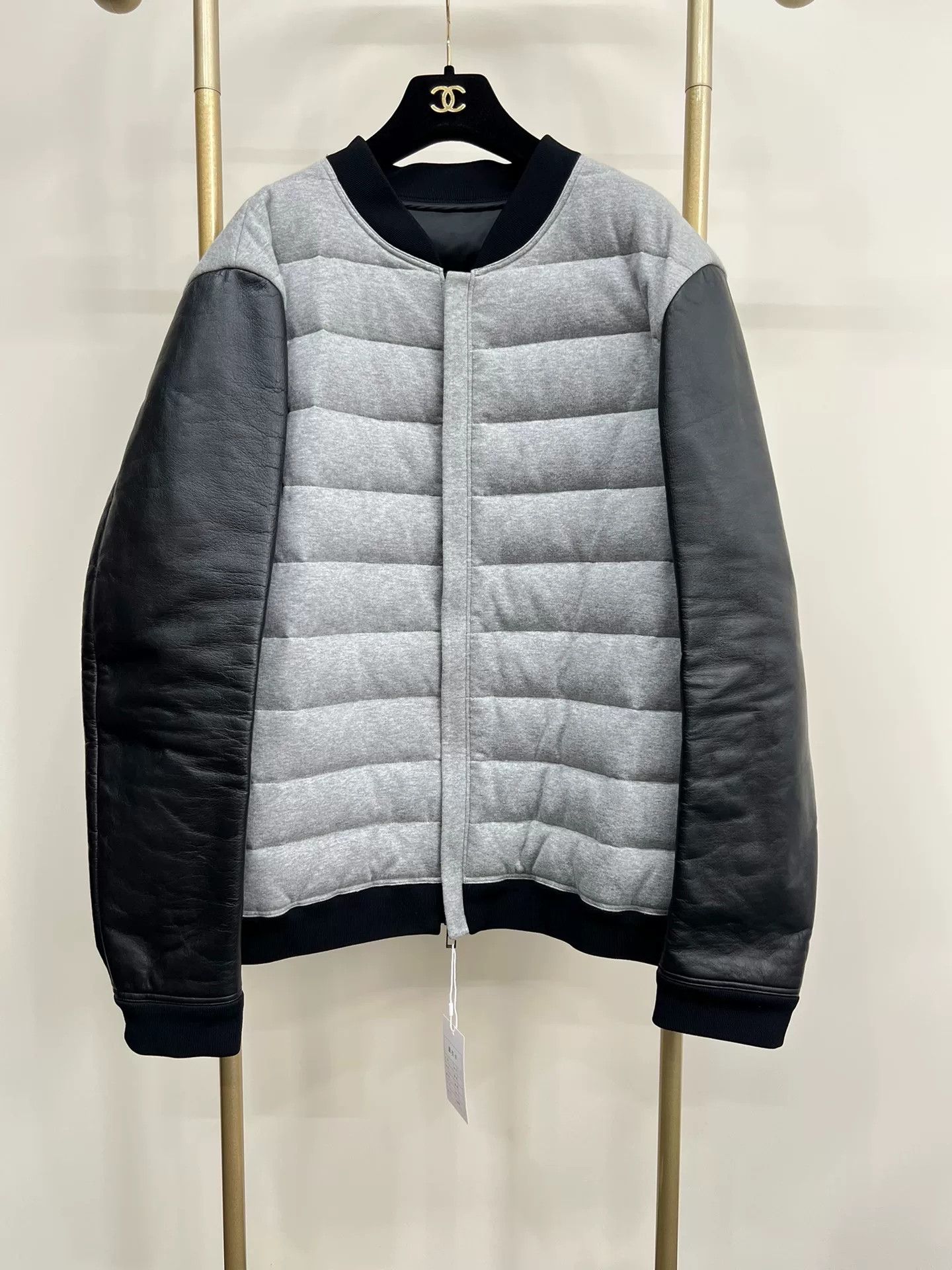 Valentino Valentino Men's Leather Panel Down Jacket XL Size US XL / EU 56 / 4 - 1 Thumbnail