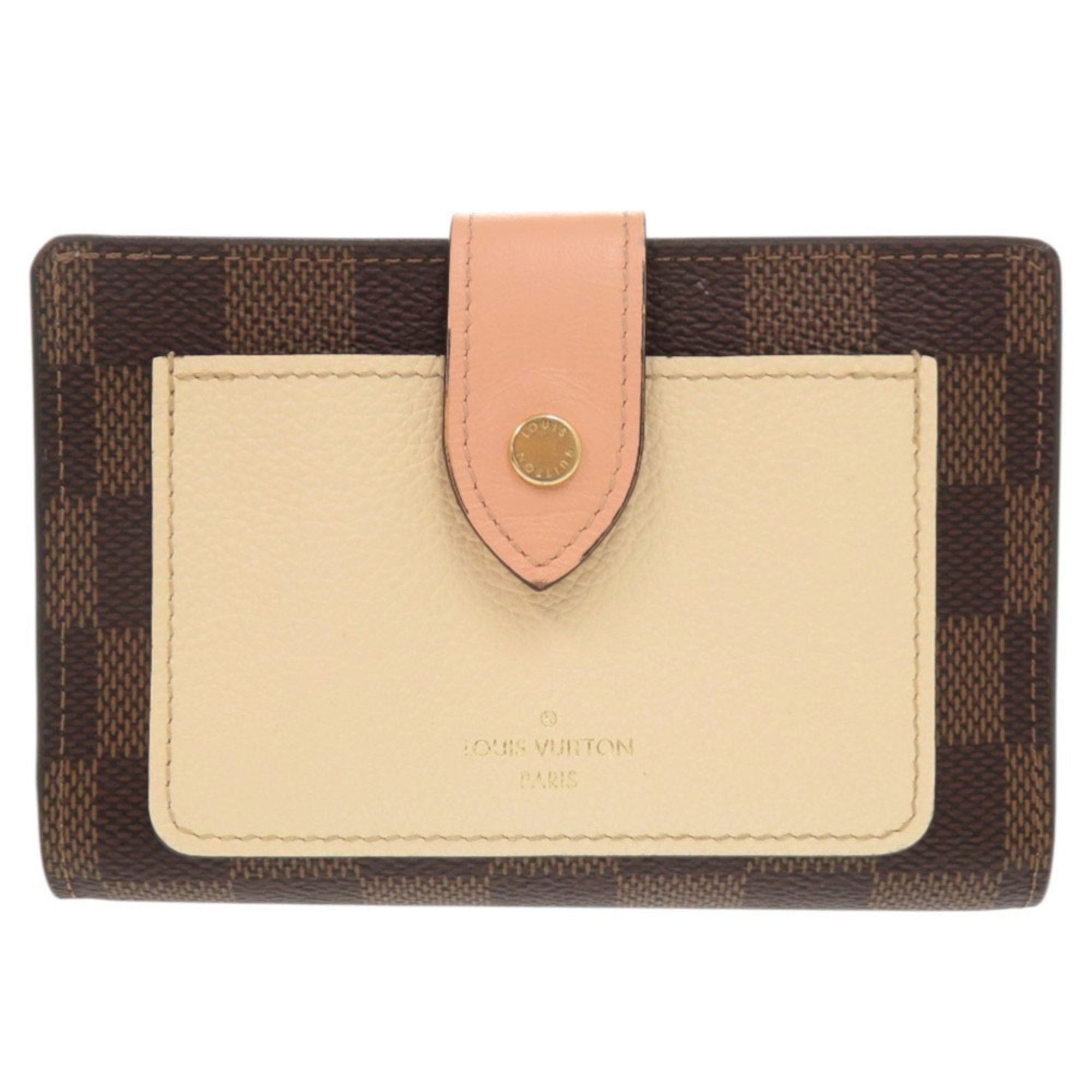 Louis Vuitton Louis Vuitton Portefeuille Juliette Damier N60380 IC Brown Bifold Wallet LV 0520 LOUIS VUITTON Size ONE SIZE - 1 Thumbnail
