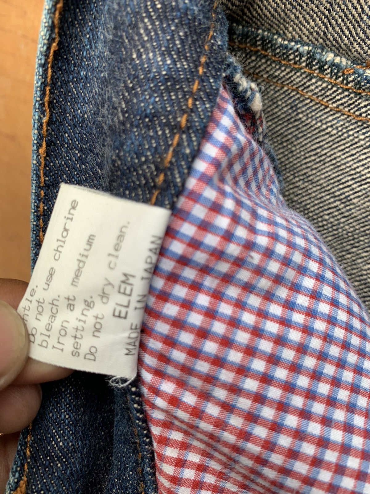 Japanese Brand 🔥🔥 elem Men Blue Denim Jeans Size US 33 - 23 Thumbnail