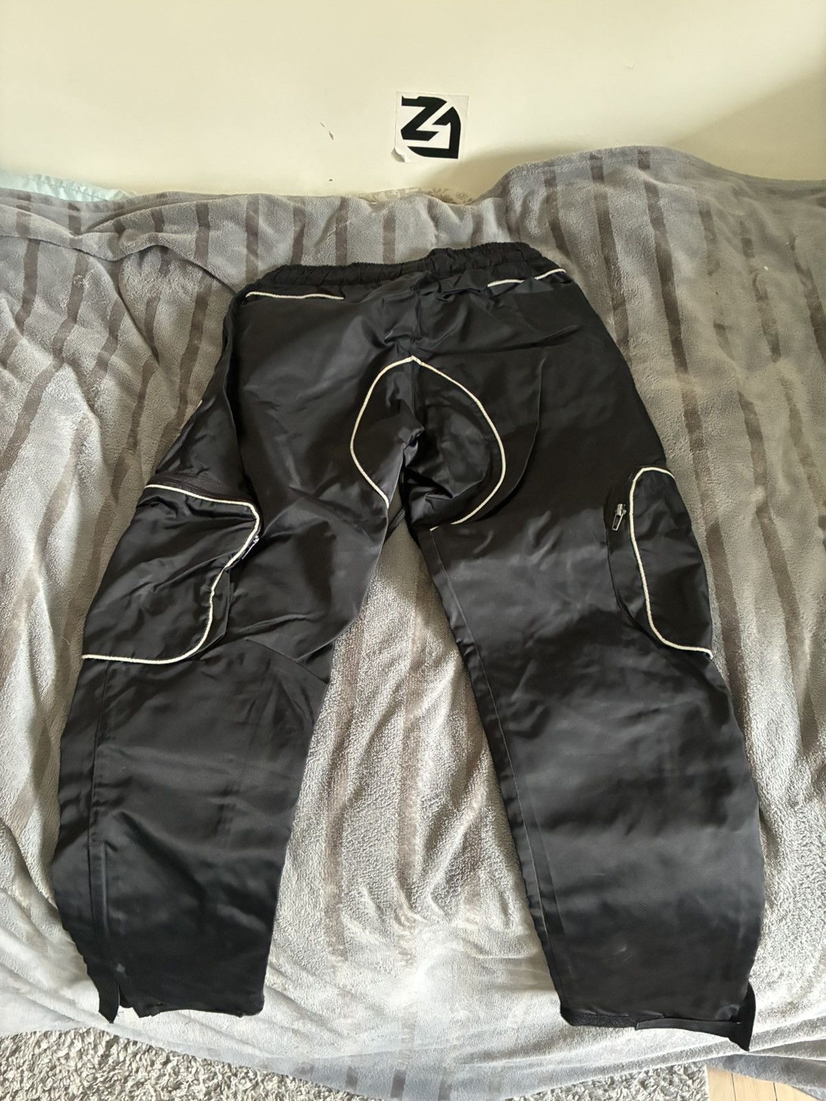 PHASE Garments Phase Black Reflective Cargo Pants Size US 30 / EU 46 - 2 Thumbnail