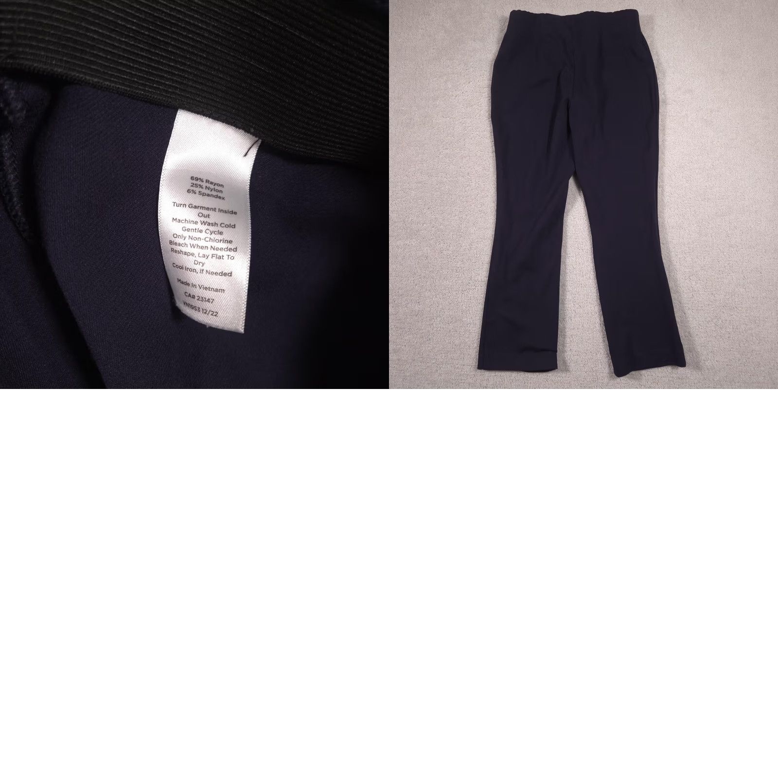 Talbots Talbots Pants Womens 2 Navy Montauk Ponte Pull On Straight Leg Ankle Dress Work Shirt? Size 26" / US 2 / IT 38 - 9 Thumbnail