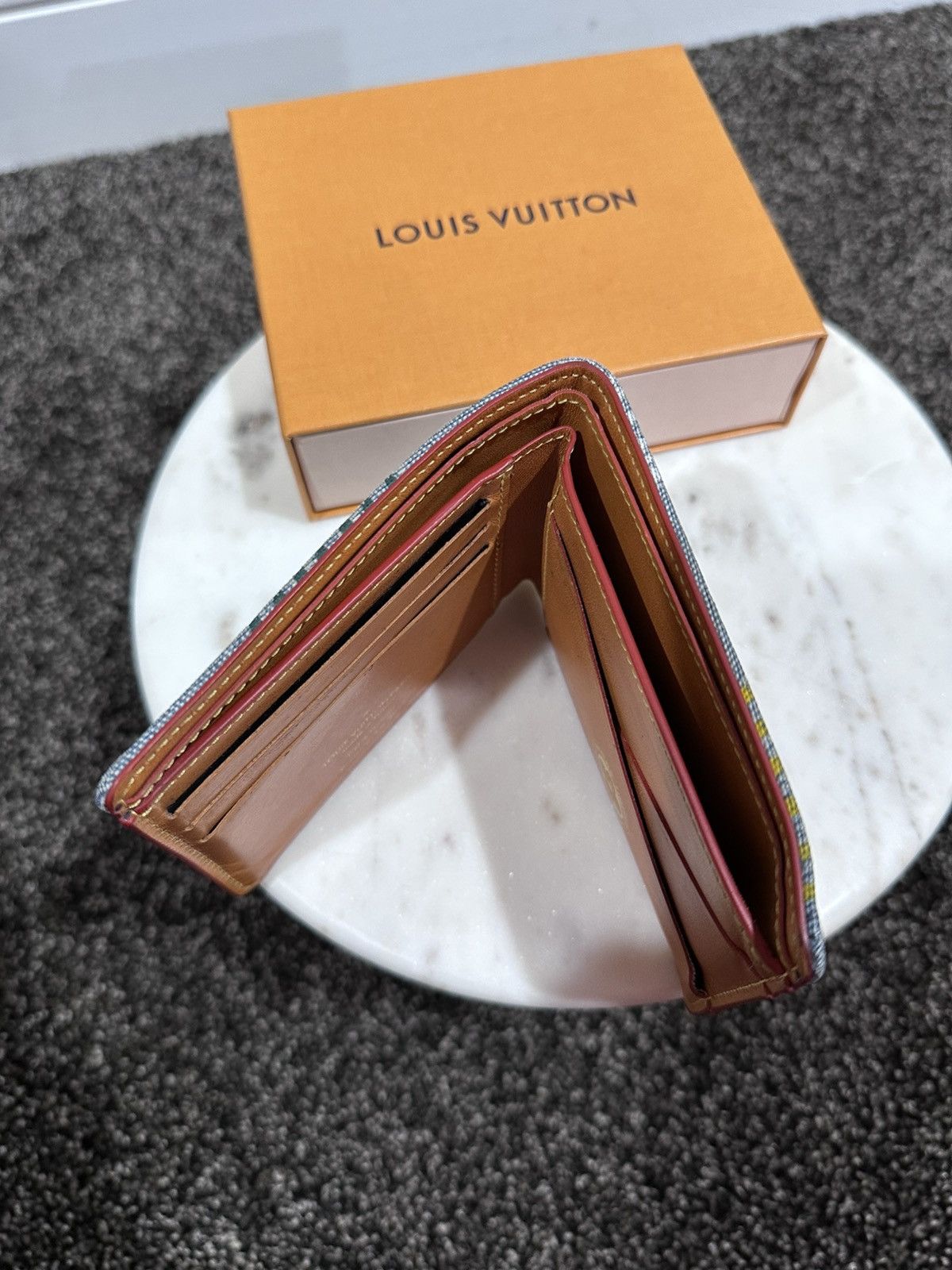 Louis Vuitton Louis Vuitton Pharrell Lovers Denim Damier Multiple Wallet Size ONE SIZE - 6 Thumbnail