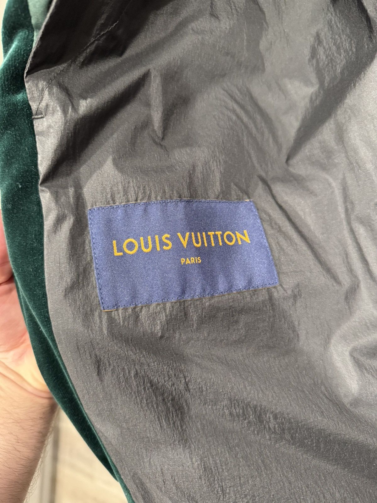 Louis Vuitton Louis Vuitton Green Blue Velour Jacket Size US XXL / EU 58 / 5 - 6 Thumbnail