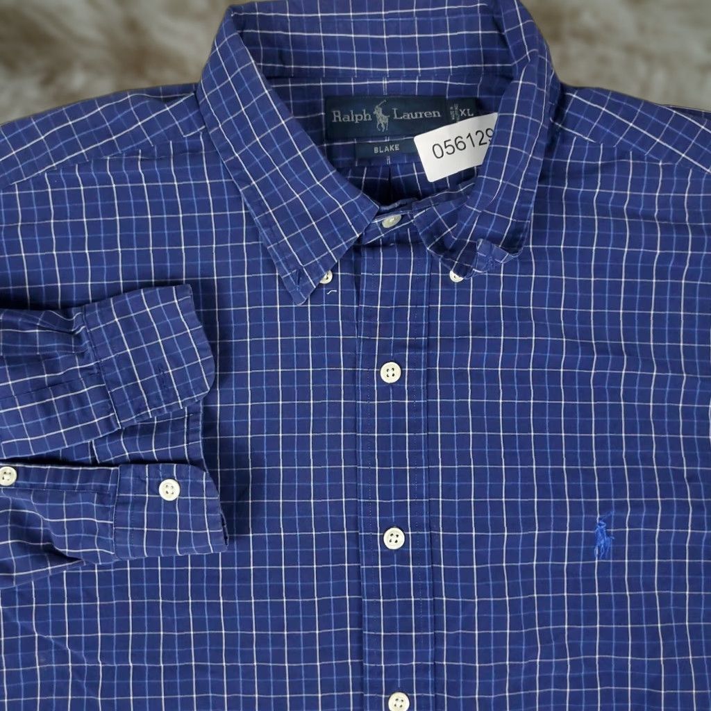 Ralph Lauren Ralph Lauren Shirt Mens XL Blue Check Pony Casual Button Up Long Sleeve Size US XL / EU 56 / 4 - 1 Thumbnail
