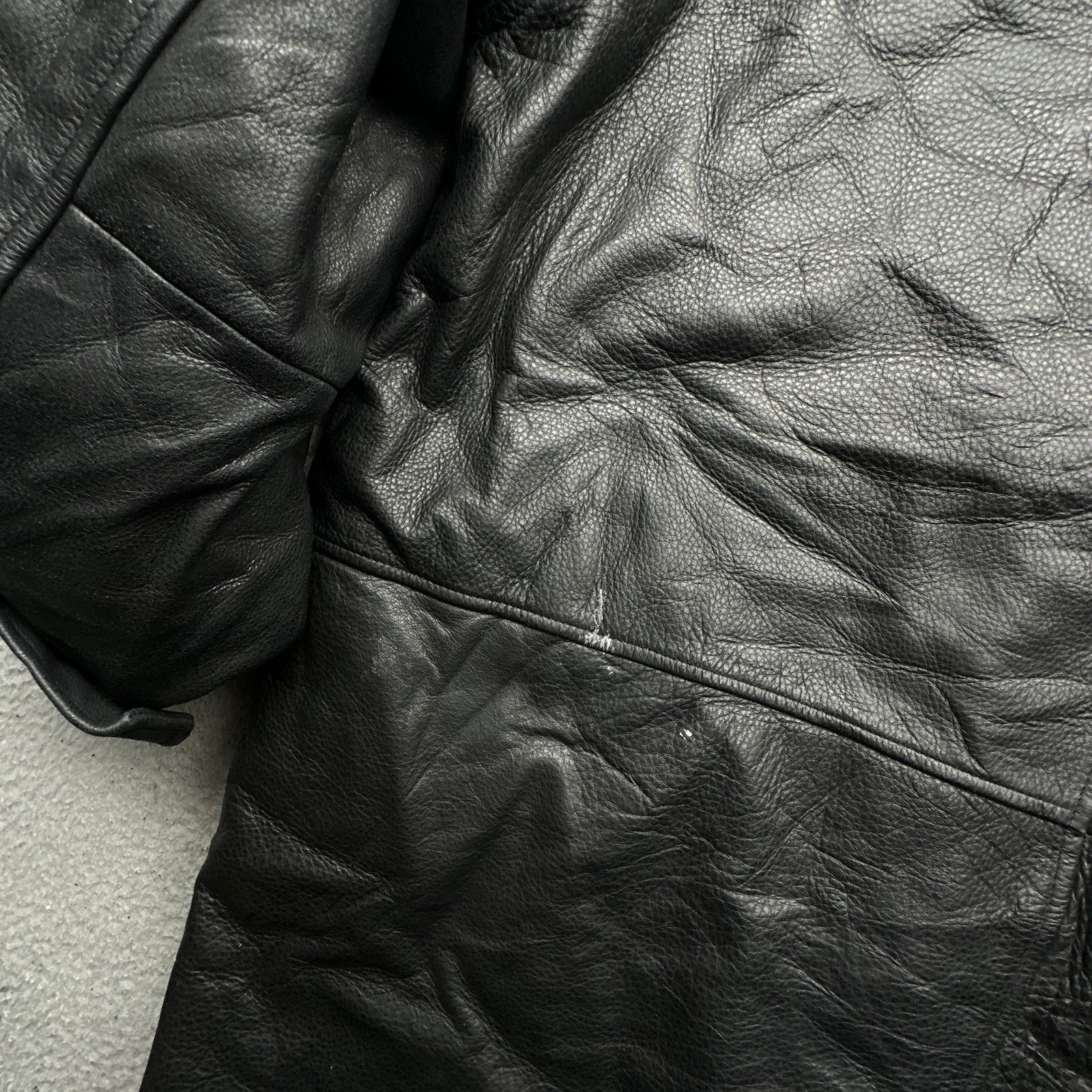 Perry Ellis Perry Ellis Portfolio Leather Jacket Men XL Wool Blend Black Size US XL / EU 56 / 4 - 8 Thumbnail