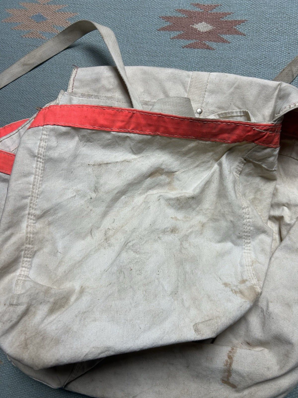 Vintage Vtg Detroit News newspaper saddle bag bicycle canvas newsboy Size ONE SIZE - 9 Thumbnail