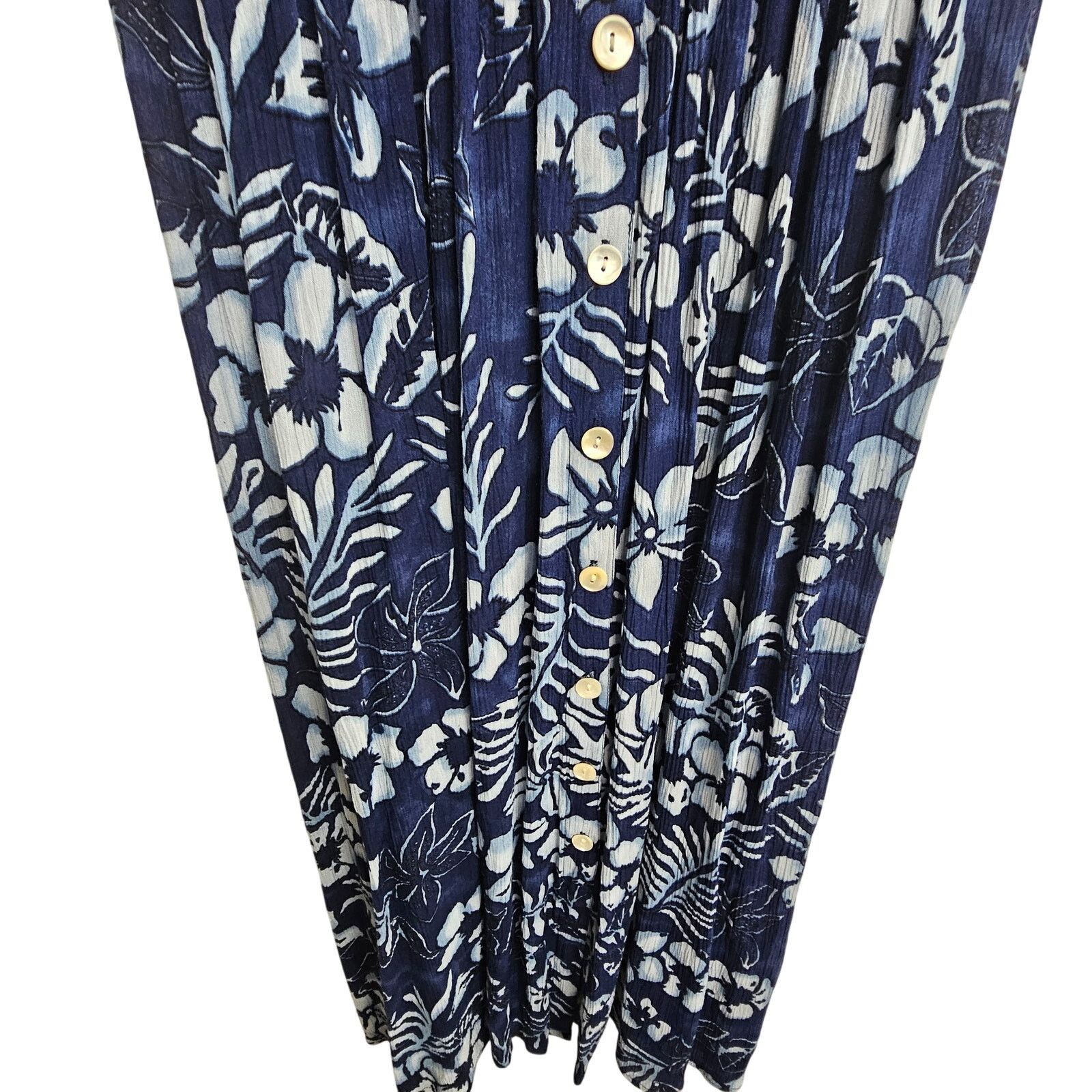 BIJAN Vintage Bila Womens Floral Maxi Dress M Resortwear Tropical Size M / US 6-8 / IT 42-44 - 4 Thumbnail