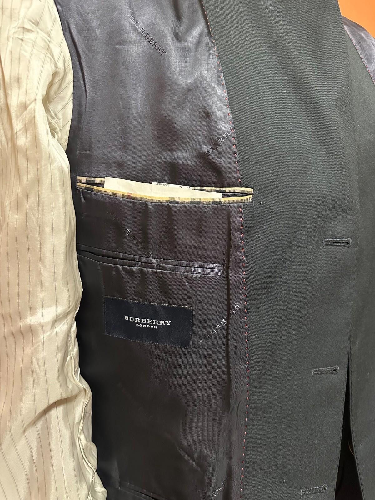 Burberry Burberry London Super 100 s Wool Blazer Jacket Gold Buttons Size 38R - 10 Thumbnail