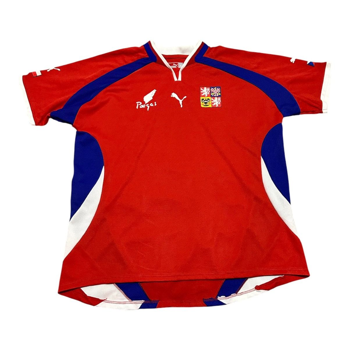 Vintage Vtg Czech Republic 2000-2002 home jersey Size US XL / EU 56 / 4 - 1 Thumbnail