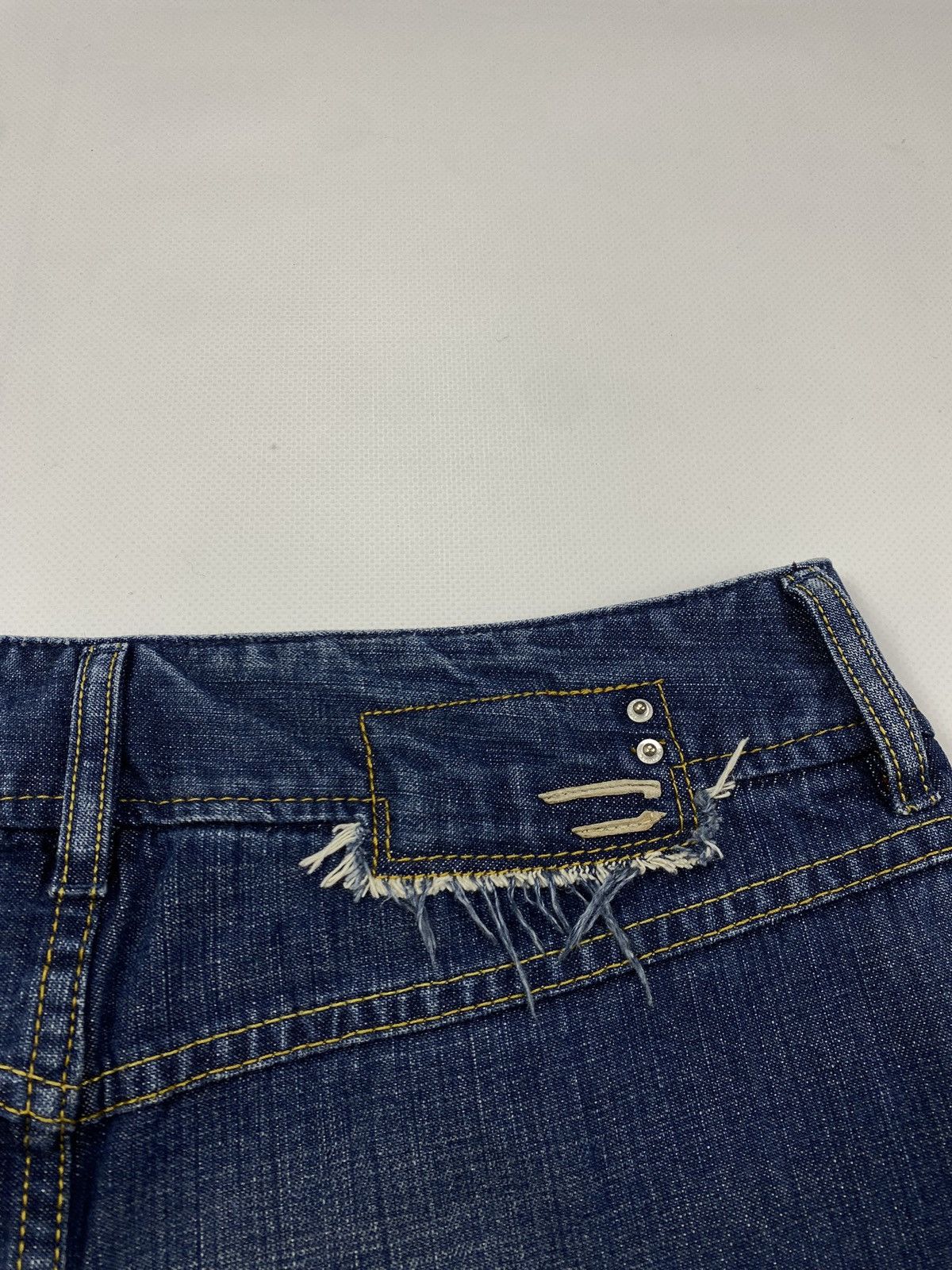Diesel 🔥LASTDROP🔥 Vintage Y2K Diesel D Letter Zip Pocket Mini Skirt Size 29" - 14 Thumbnail