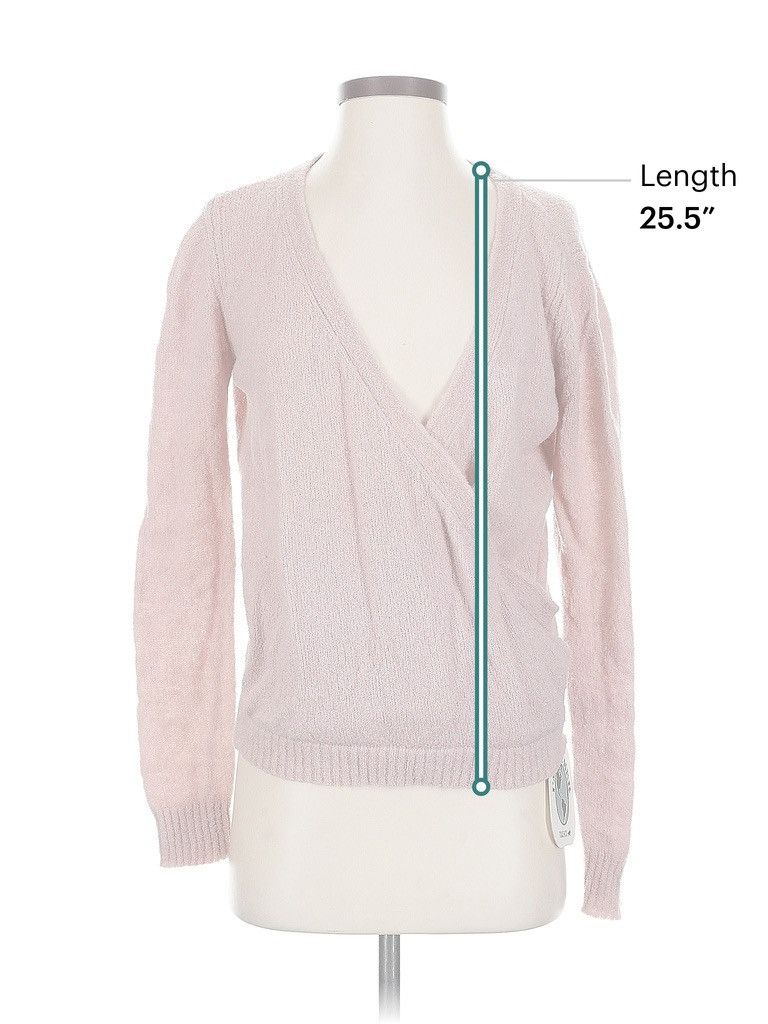 NWT Toad&Co Pink Wool Cotati Wrap Pullover Sweater Size S