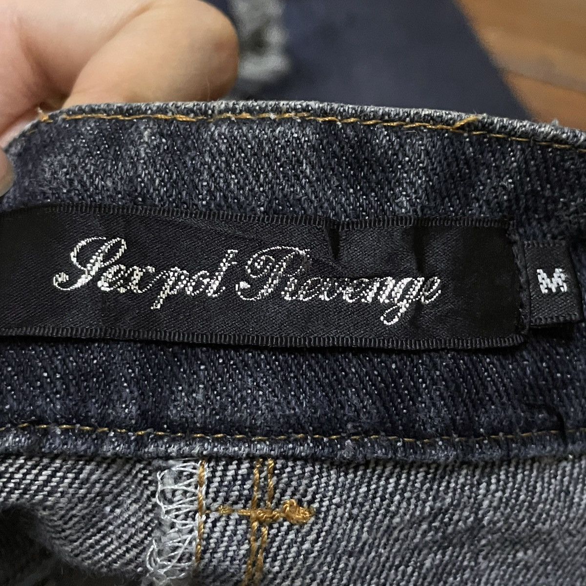 Le Grande Bleu (L.G.B.) Very Rare Vintage Brand Sexpot Revenge Flared Jeans 1990s Size US 31 - 9 Thumbnail