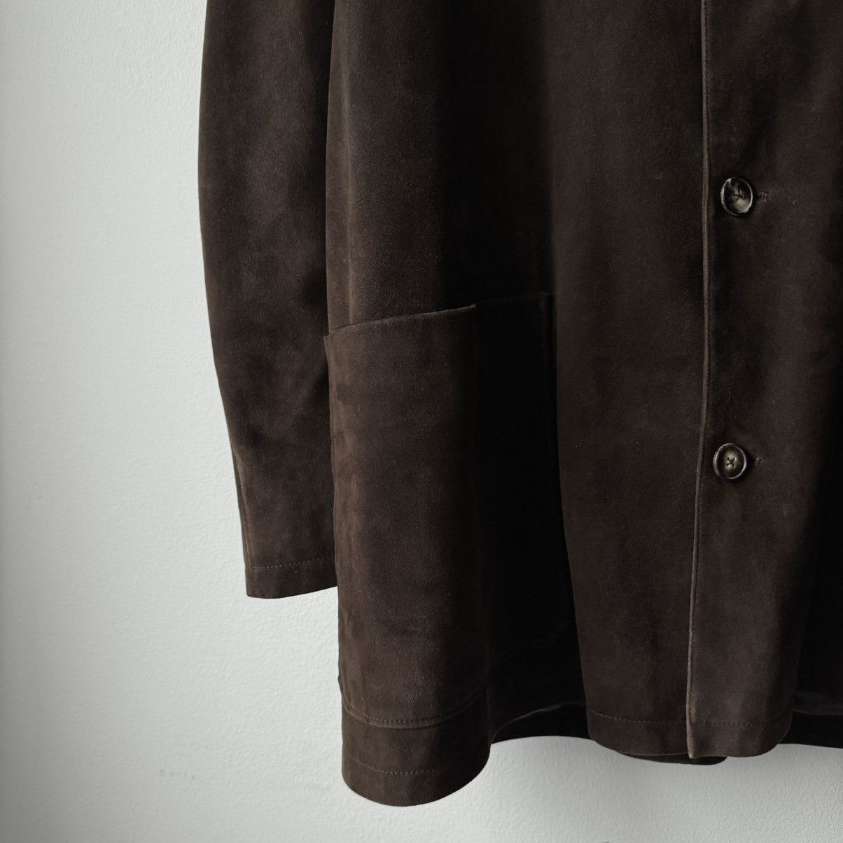 Hermes Hermes 2000's Brown Suede Deer Leather Short Coat Size US L / EU 52-54 / 3 - 4 Thumbnail
