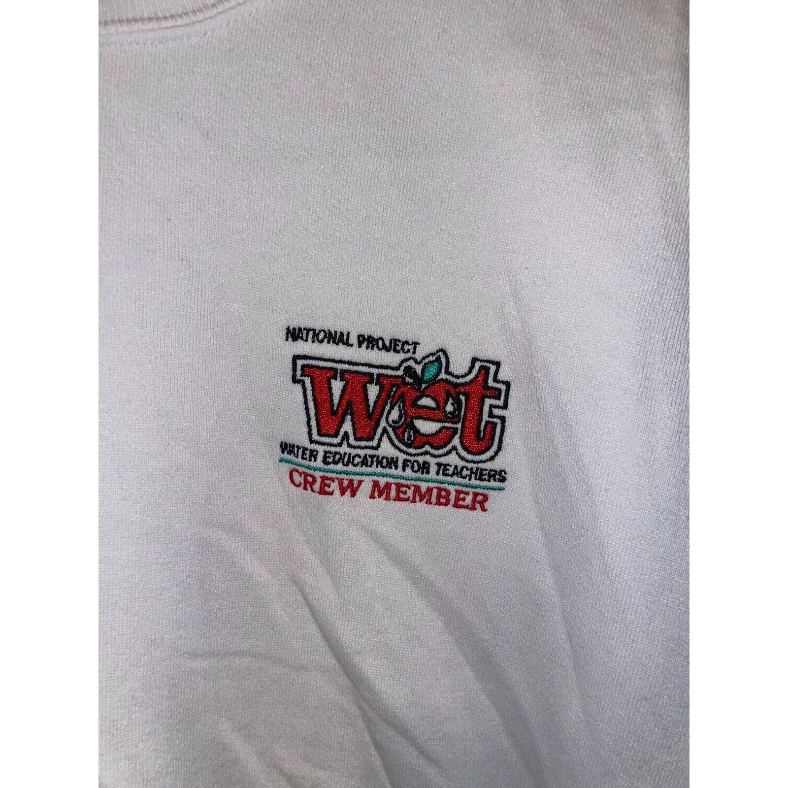 Jerzees Vintage Teacher Sweatshirt National Project Wet Water 90s L Size US L / EU 52-54 / 3 - 3 Thumbnail