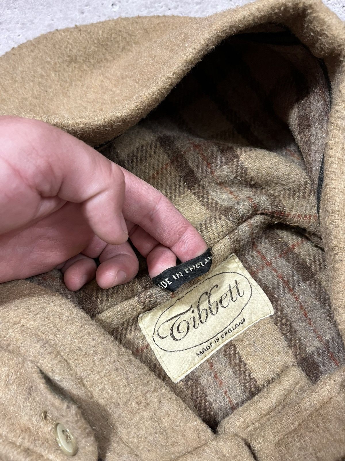 Vintage Vintage Tibbett Duffle Coat Made in England Wool Toggle Hood Size US L / EU 52-54 / 3 - 8 Thumbnail