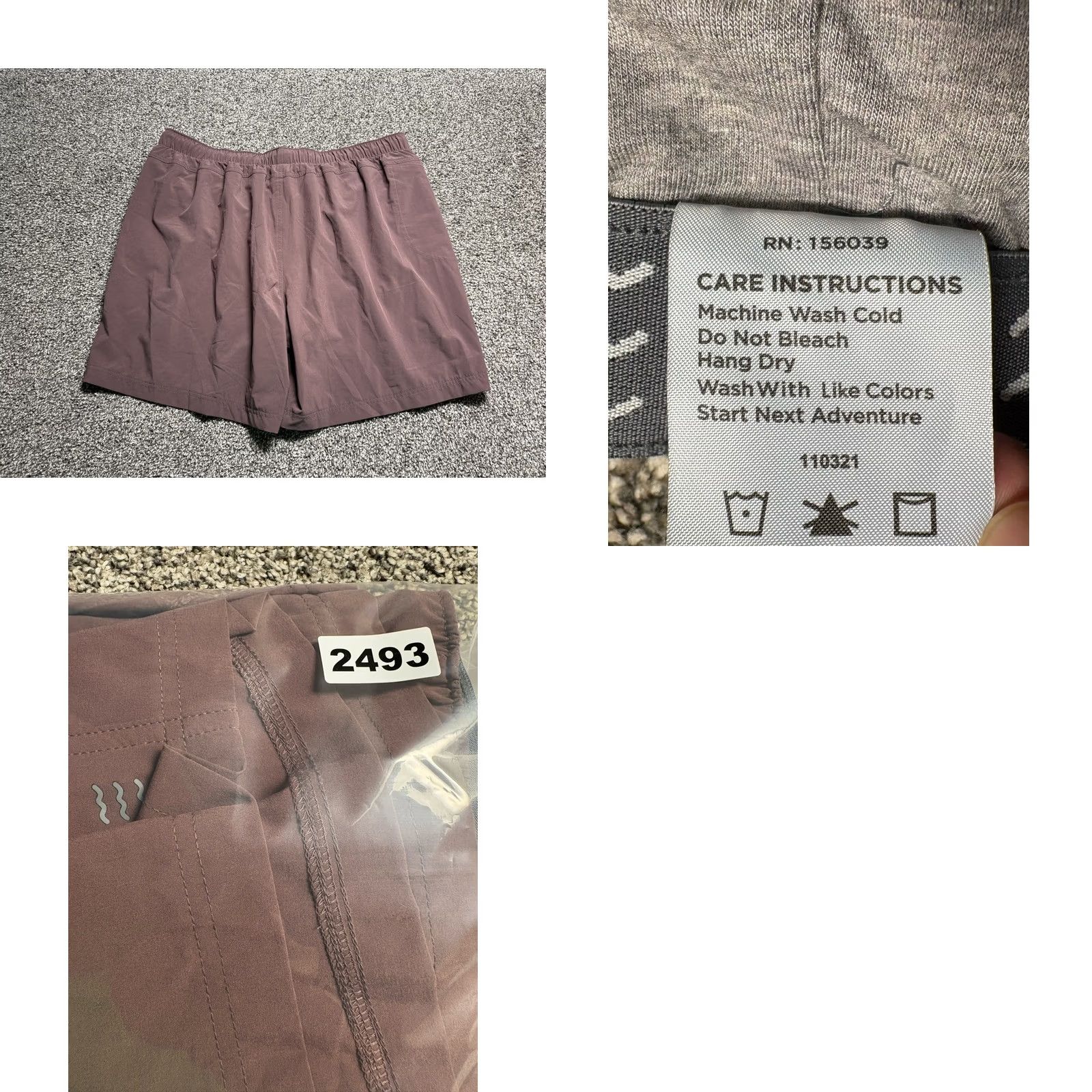 Vintage Free Fly Shorts Lined Mens 2XL Red Athletic Drawstring Running Gym 7" Size US 39 - 8 Thumbnail