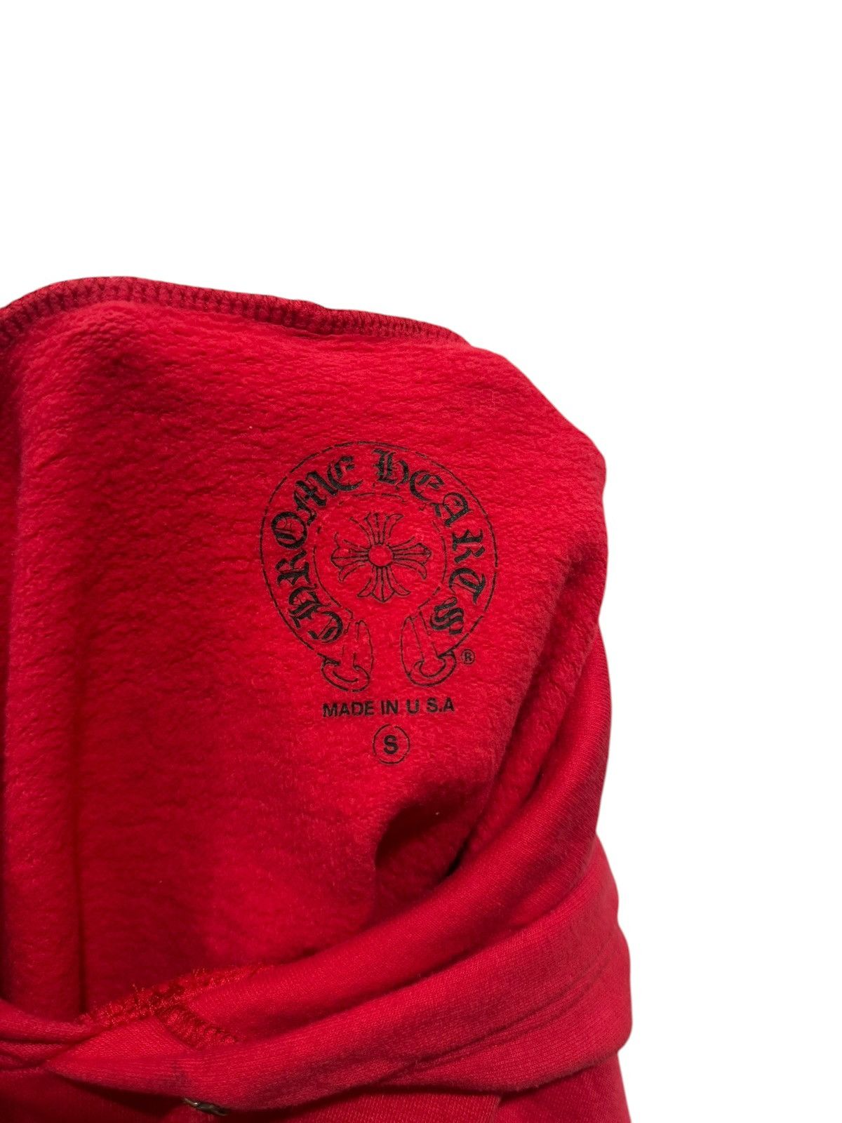 Chrome Hearts Chrome Hearts Online Exclusive Scroll Logo Hoodie Red Size US S / EU 44-46 / 1 - 11 Thumbnail