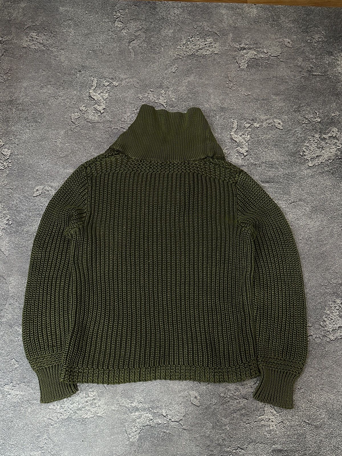 Polo Ralph Lauren × Vintage Vintage Ralph Lauren Polo Jean Company Olive Green Sweater Size US L / EU 52-54 / 3 - 7 Thumbnail