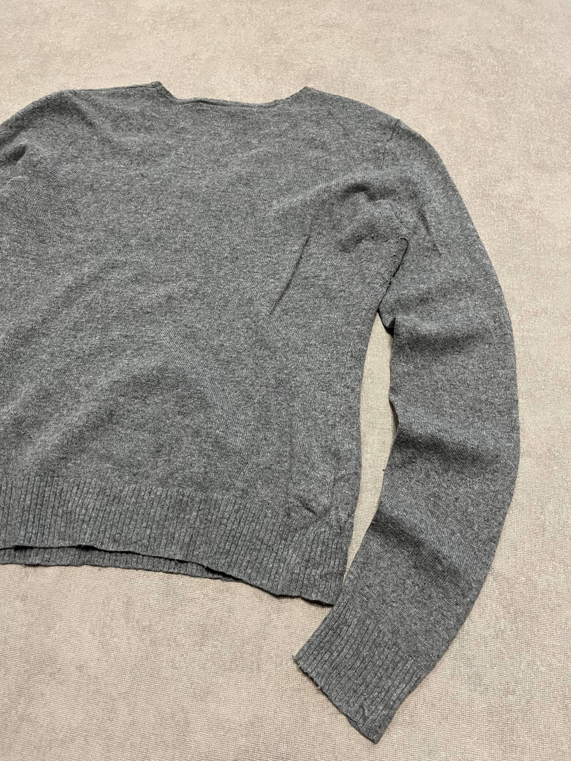 Polo Ralph Lauren Polo Ralph Lauren V - Neck Cable Knit Wool Sweater Women`s Size L / US 10 / IT 46 - 6 Thumbnail