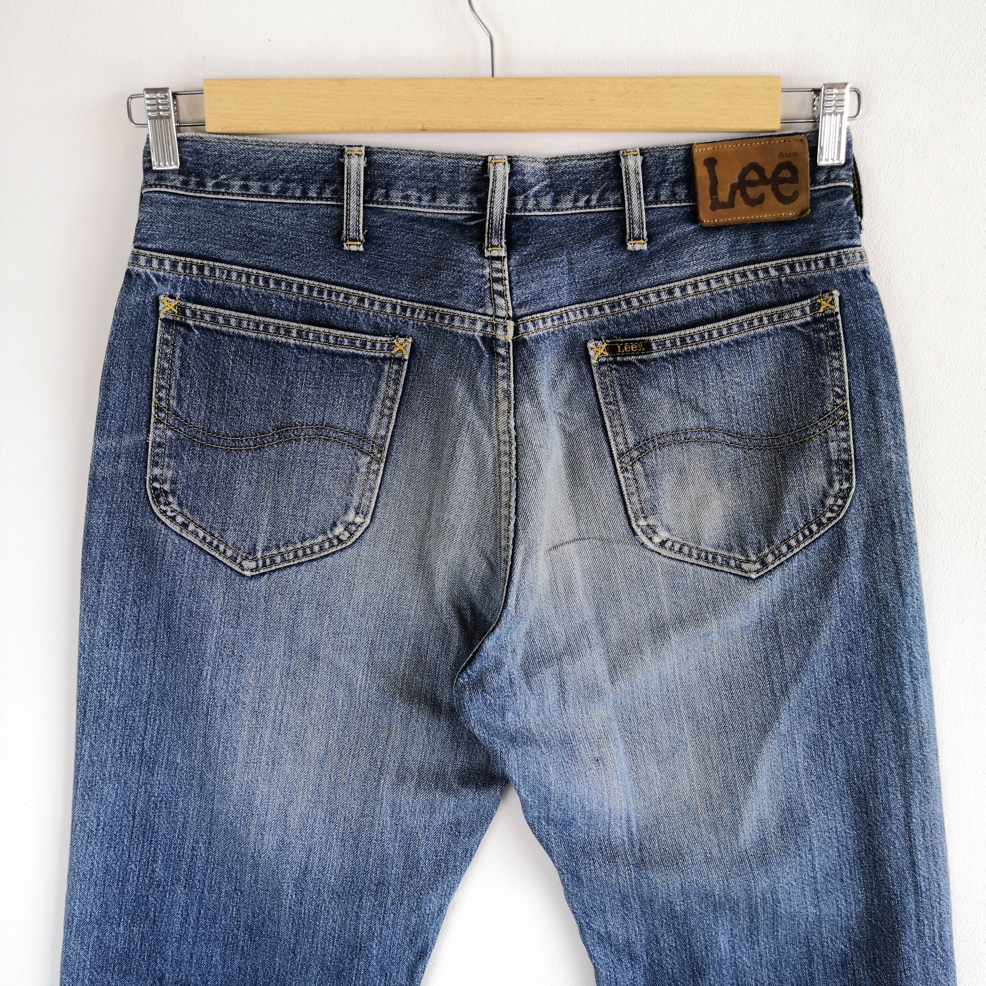 Jean Vintage Lee Riders Sanforized Jeans Lee Light Wash Denim Size US 34 / EU 50 - 4 Thumbnail