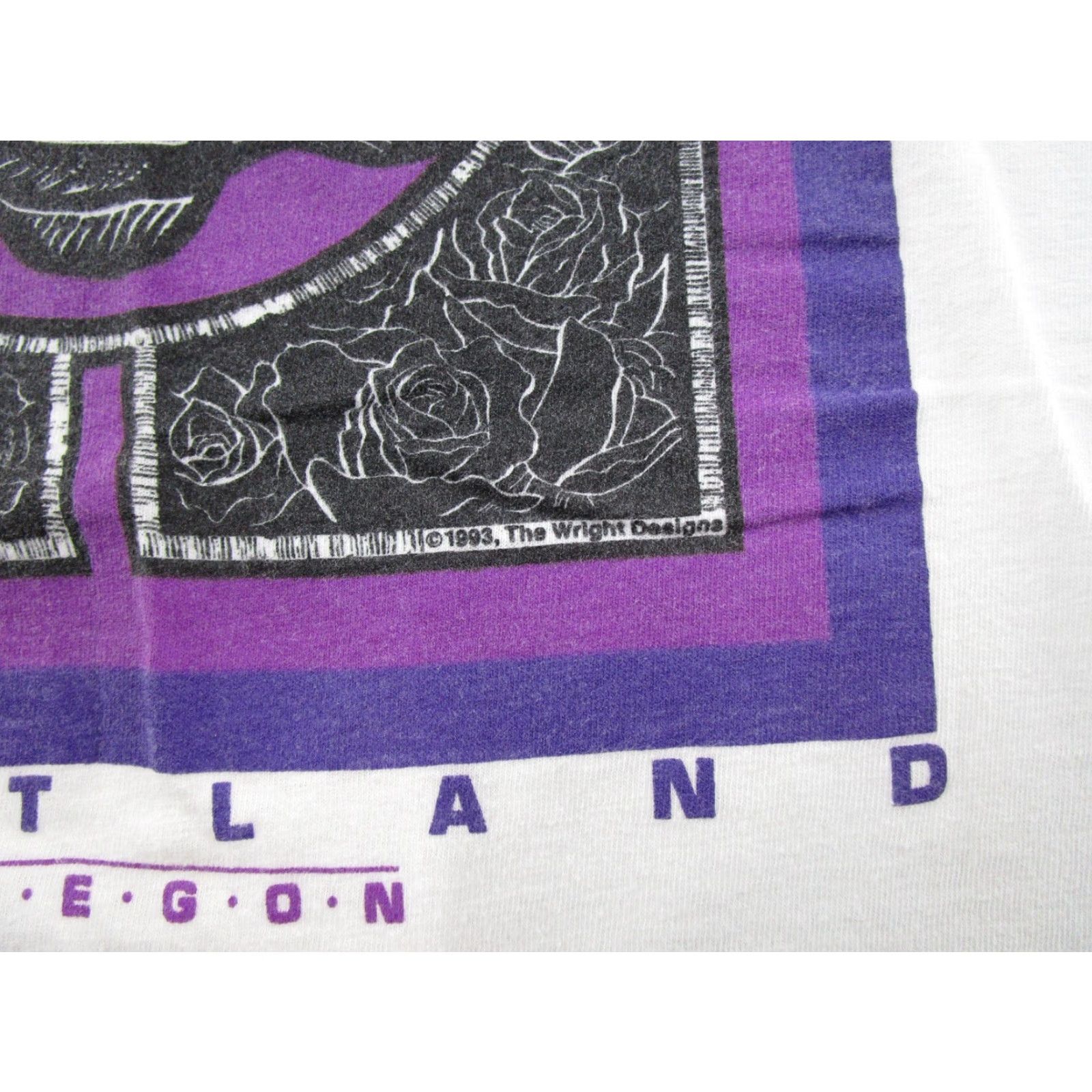 Vintage Vintage 1993 The Rose City Portland Oregon Single Stitch T-Shirt Size L 90s READ Size US L / EU 52-54 / 3 - 4 Thumbnail