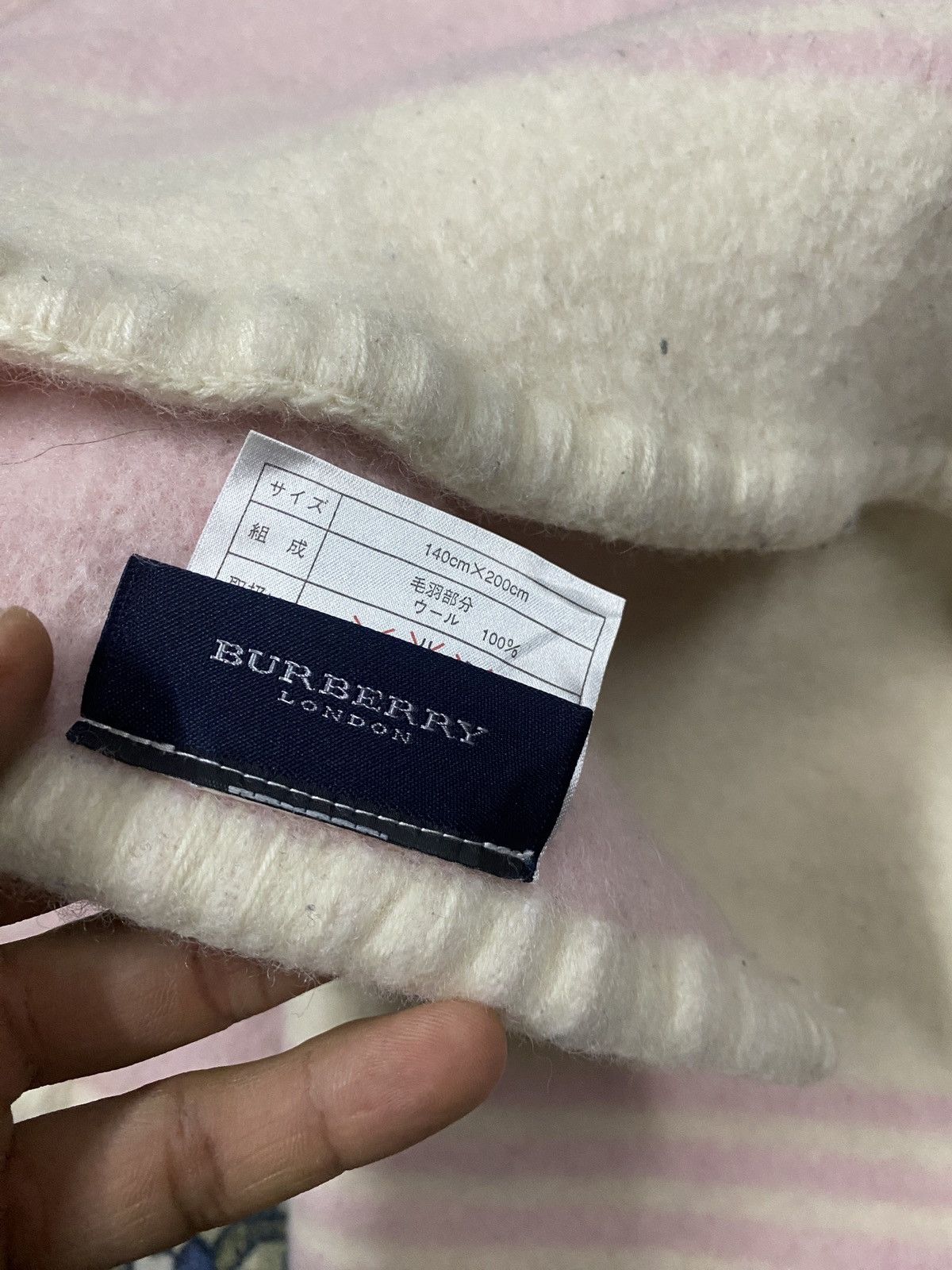 Burberry Burberry Single Size Wool Blanket Size ONE SIZE - 3 Thumbnail