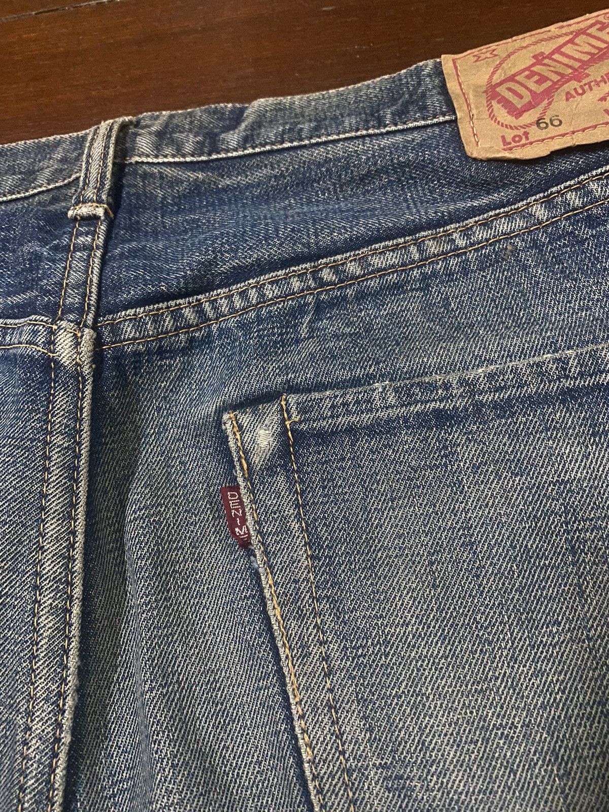Denime Vintage DENIME JAPAN Distress Mud wash Selvedge Jeans Size US 34 / EU 50 - 15 Thumbnail