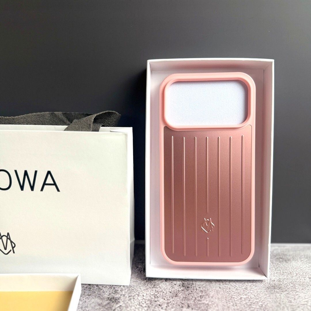 Rimowa Aluminum Metal Iphone 17 Pro Case Style In Pink, Men's — image 2 of 4