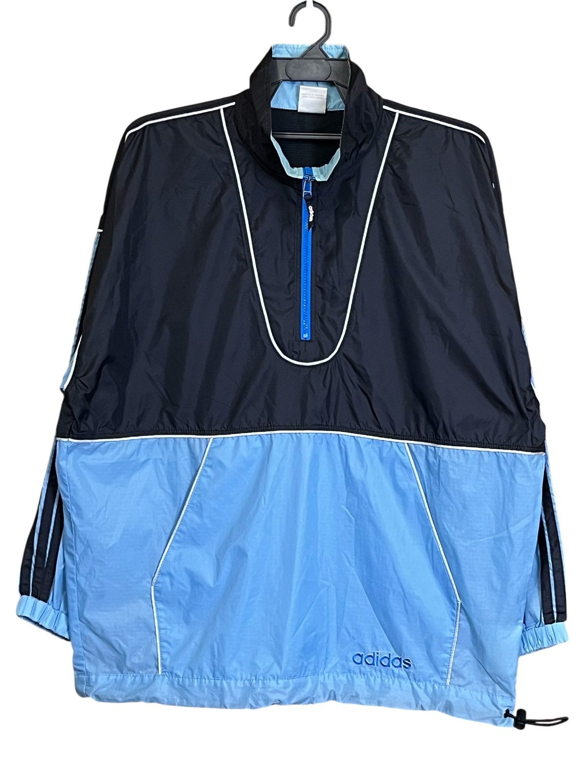 Adidas Grail🔥Vintage 90s ADIDAS DESCENTE 1/2 zipper windbreaker Size US L / EU 52-54 / 3 - 1 Thumbnail